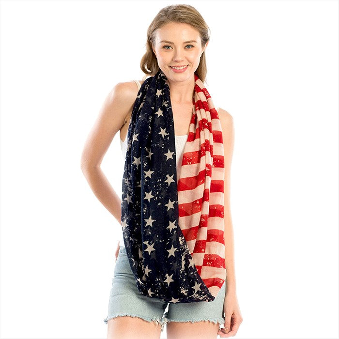 American Flag Infinity Scarf