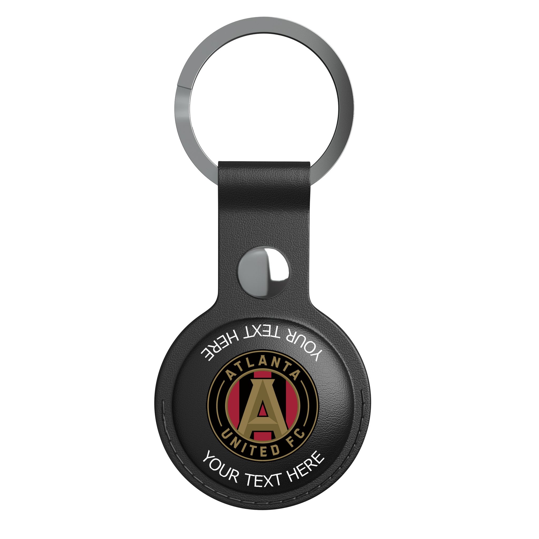 Atlanta United FC Personalized Insignia Black Airtag Holder
