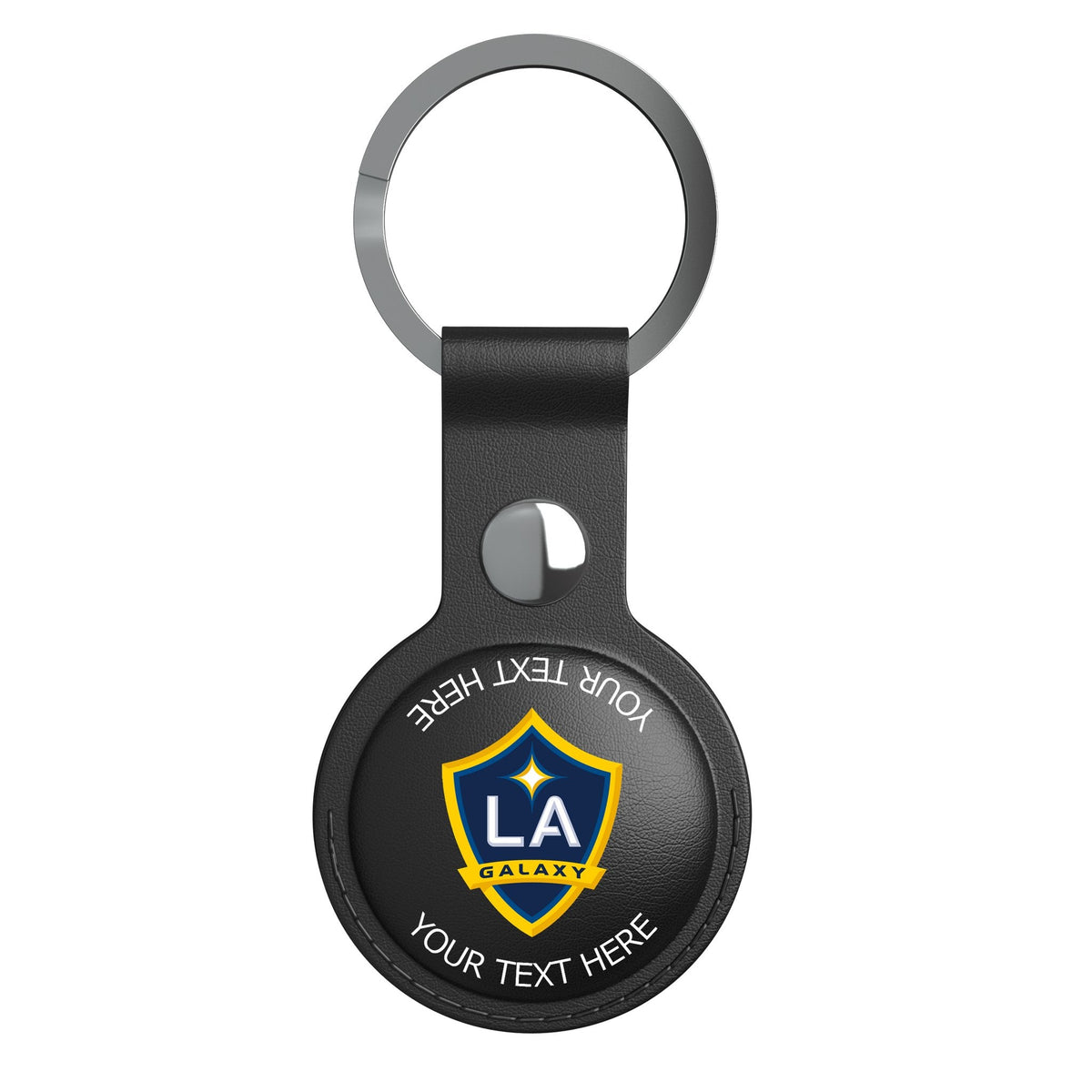 LA Galaxy Personalized Insignia Black Airtag Holder