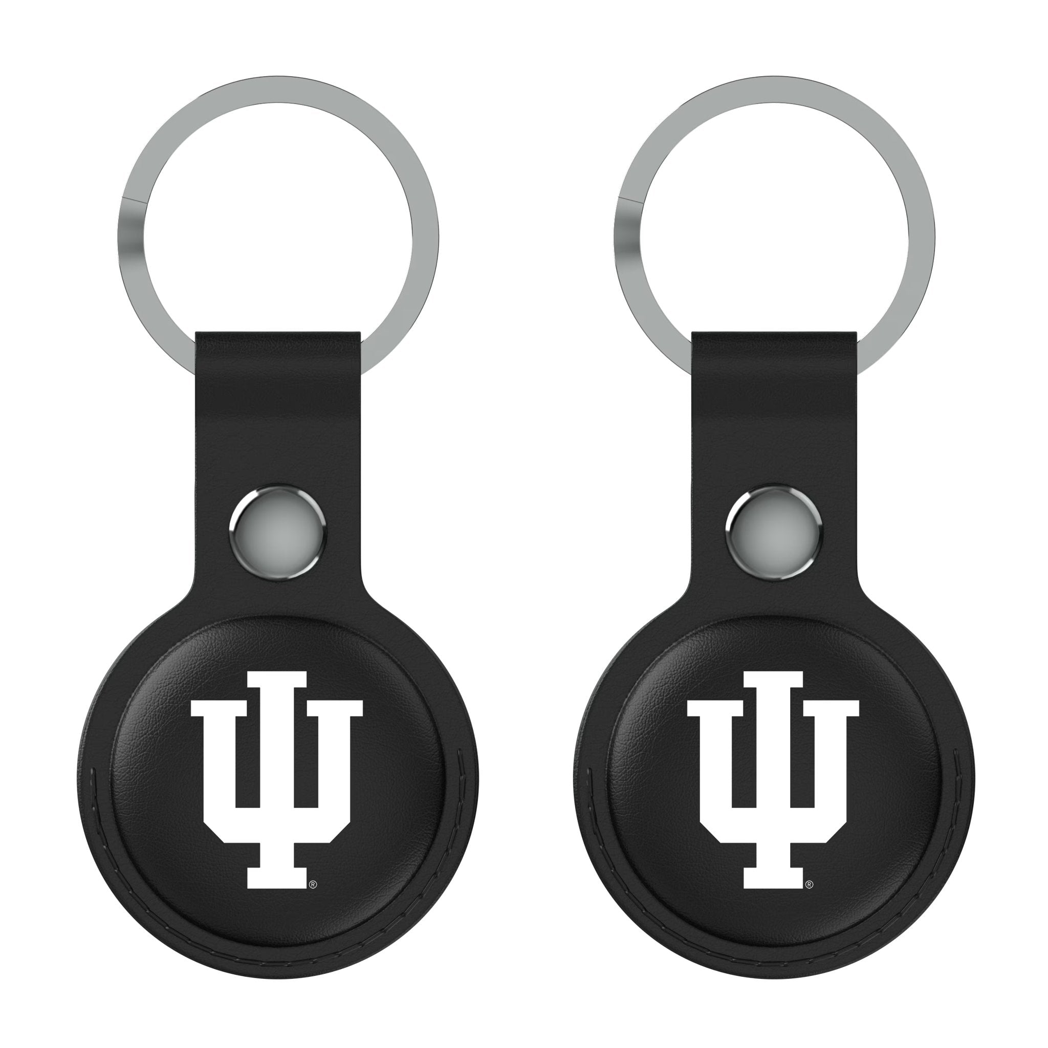 Indiana University Hoosiers Insignia Black Airtag Holder 2-Pack 2