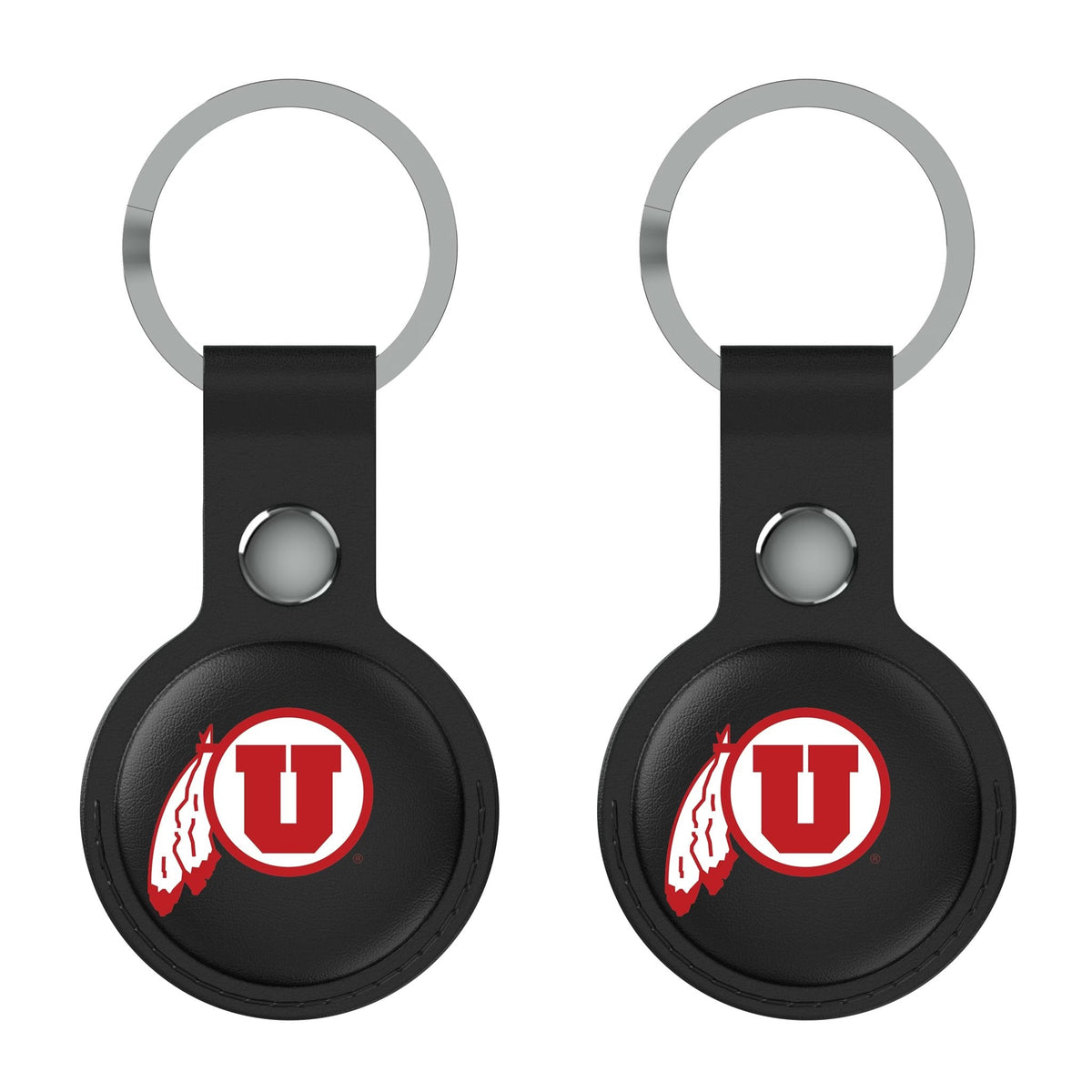 University of Utah Utes Insignia Black Airtag Holder 2-Pack