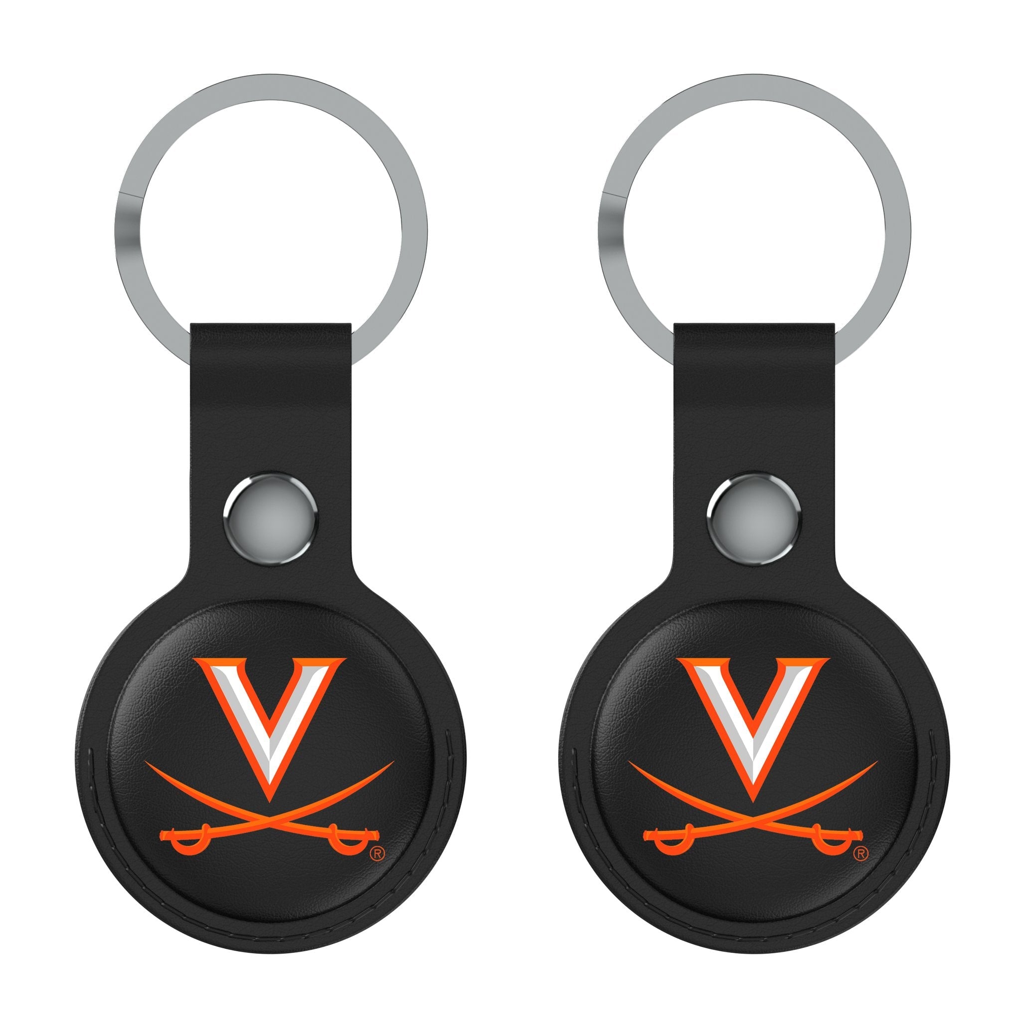 University of Virginia Cavaliers Insignia Black Airtag Holder 2-Pack 2