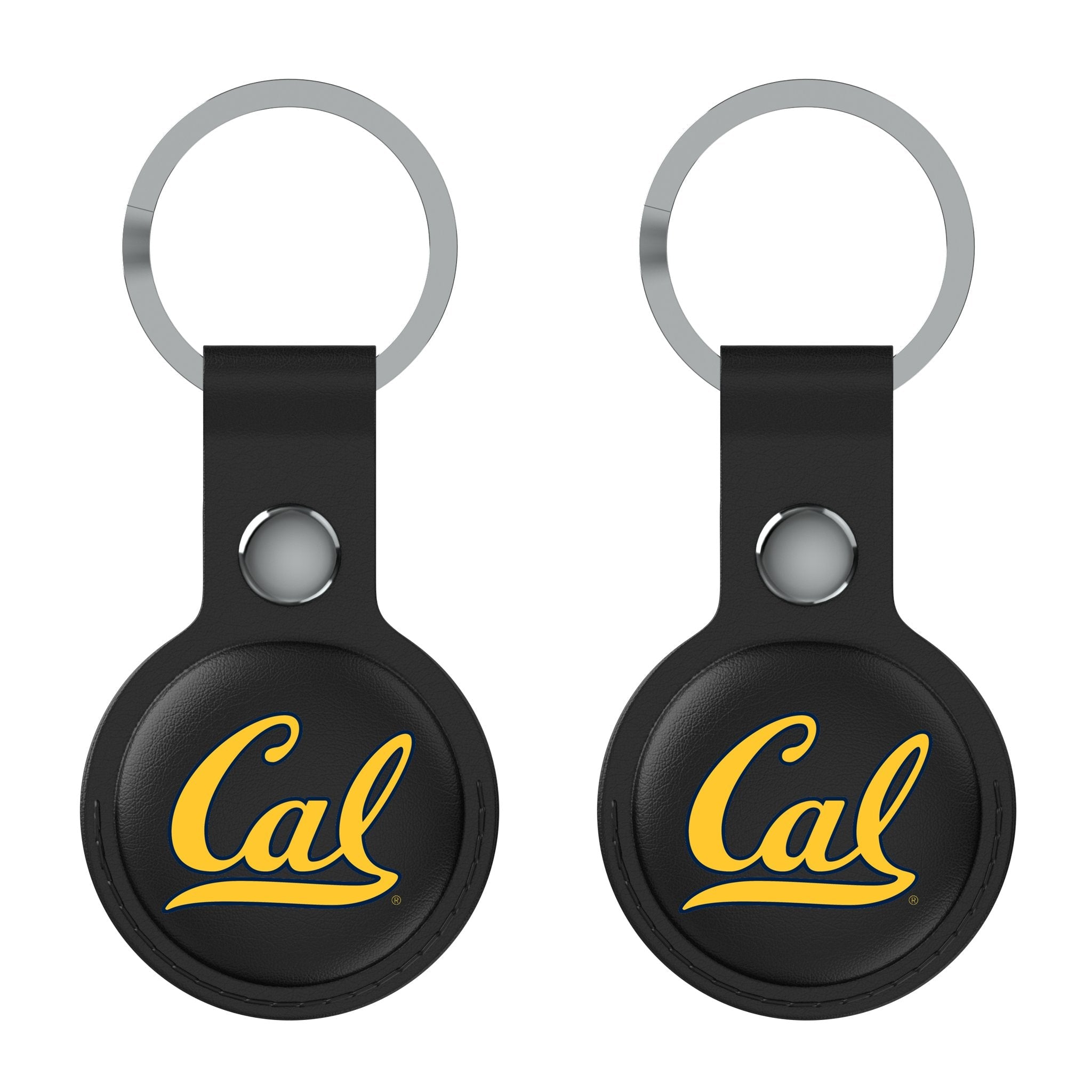 University of California Berkeley Golden Bears Insignia Black Airtag Holder 2-Pack