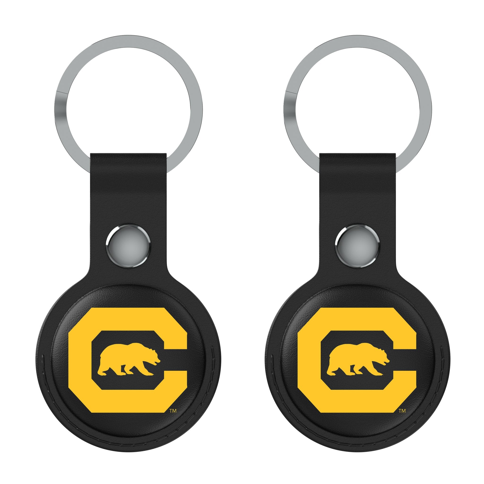 University of California Berkeley Golden Bears Insignia Black Airtag Holder 2-Pack