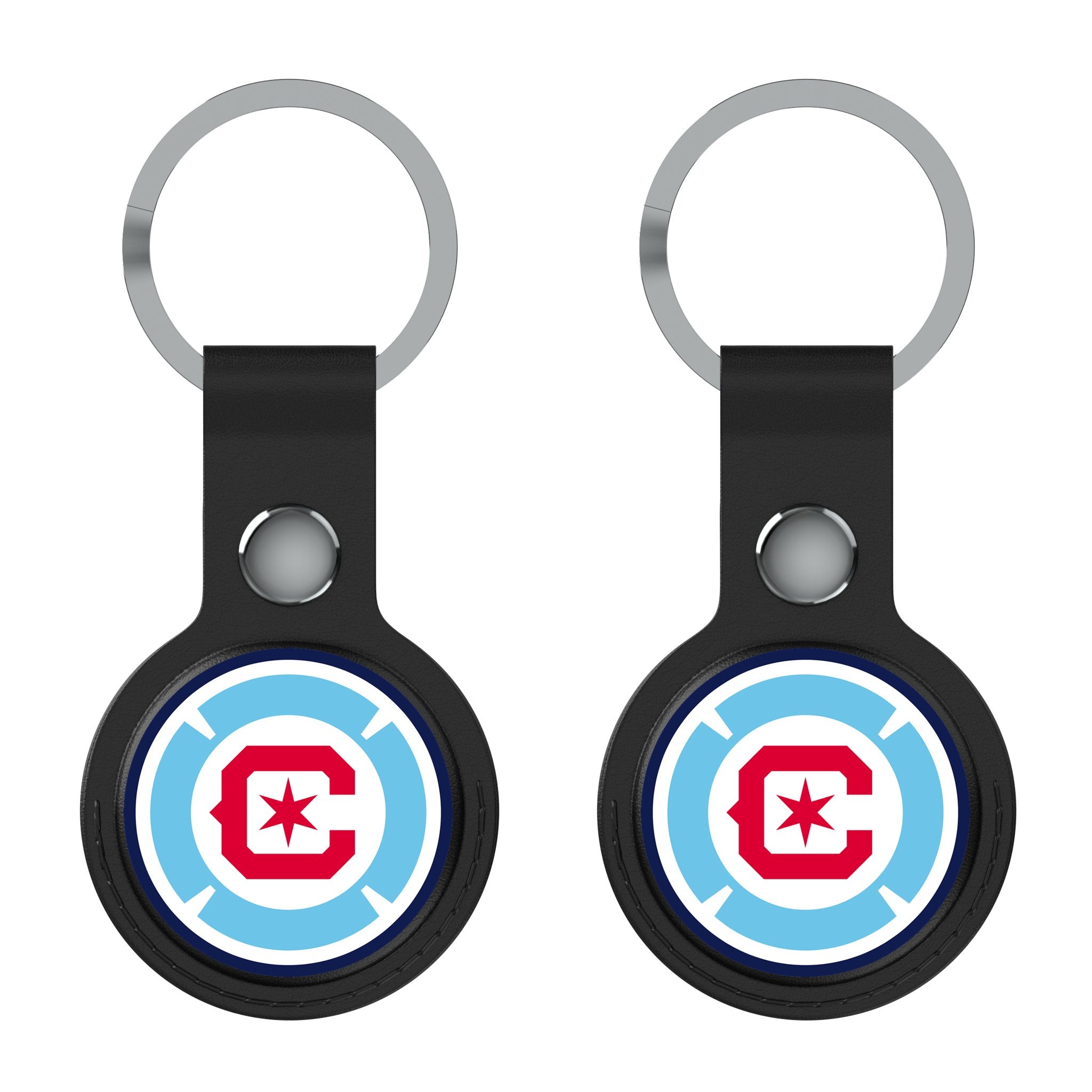 Chicago Fire  Insignia Black Airtag Holder 2-Pack