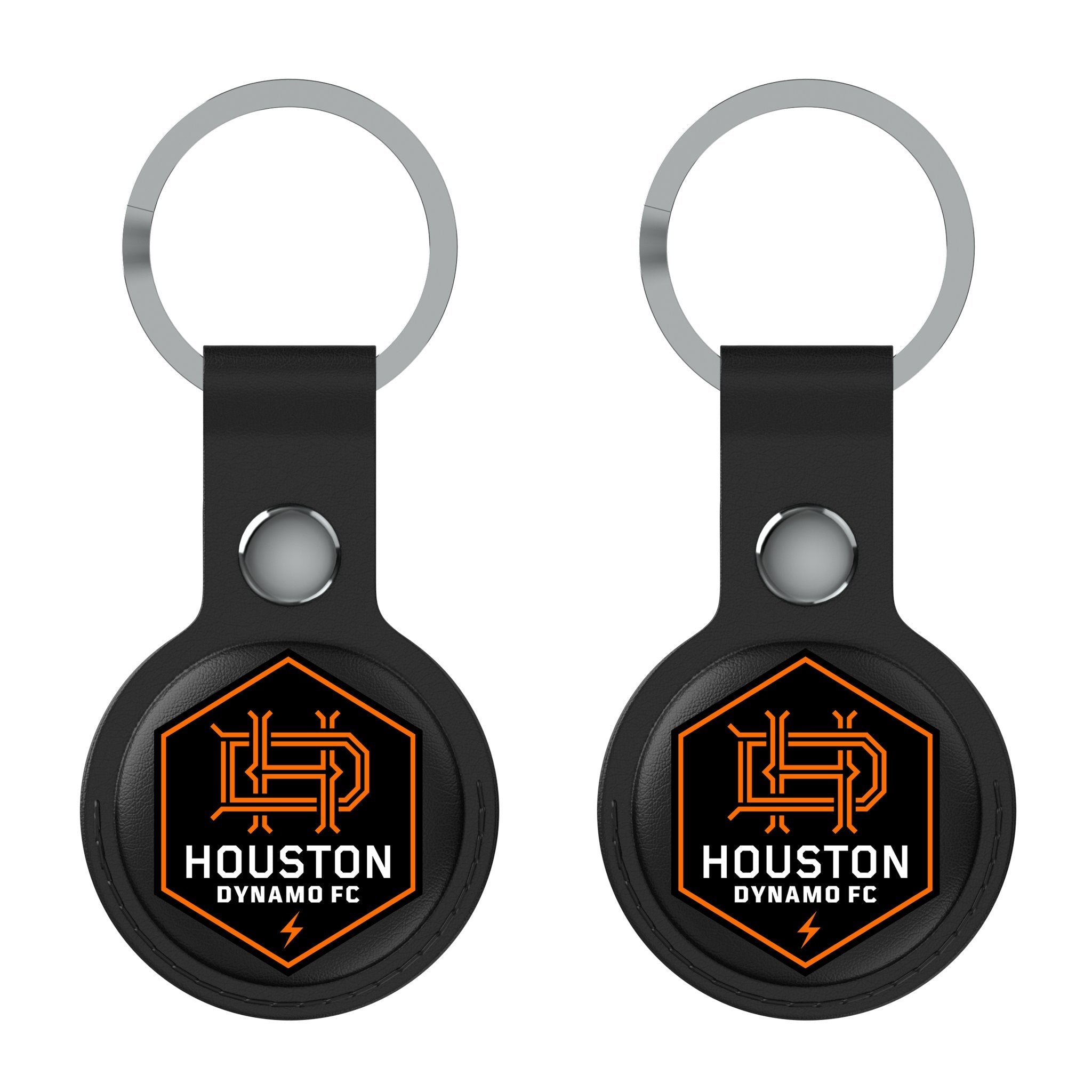 Houston Dynamo  Insignia Black Airtag Holder 2-Pack