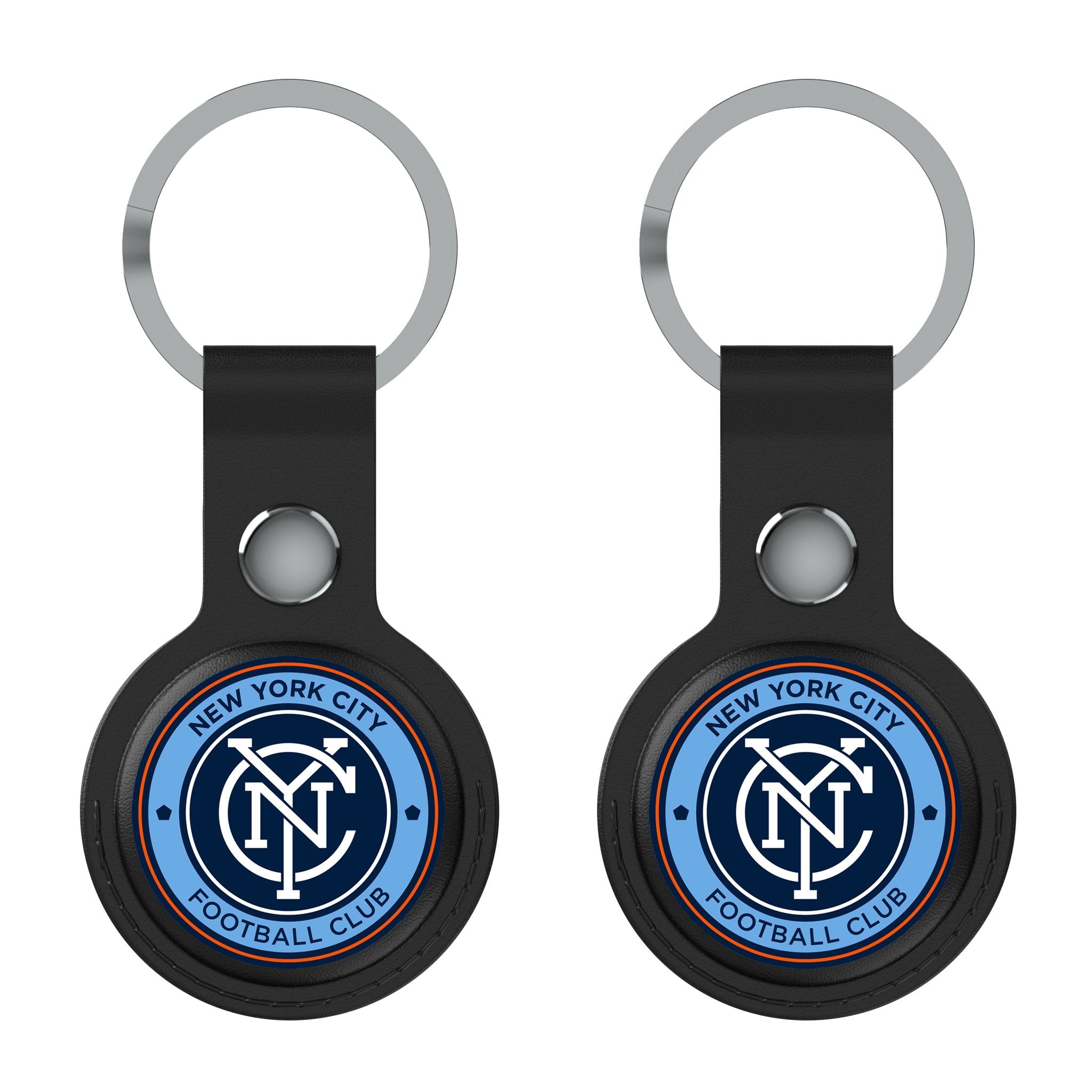 New York City FC  Insignia Black Airtag Holder 2-Pack