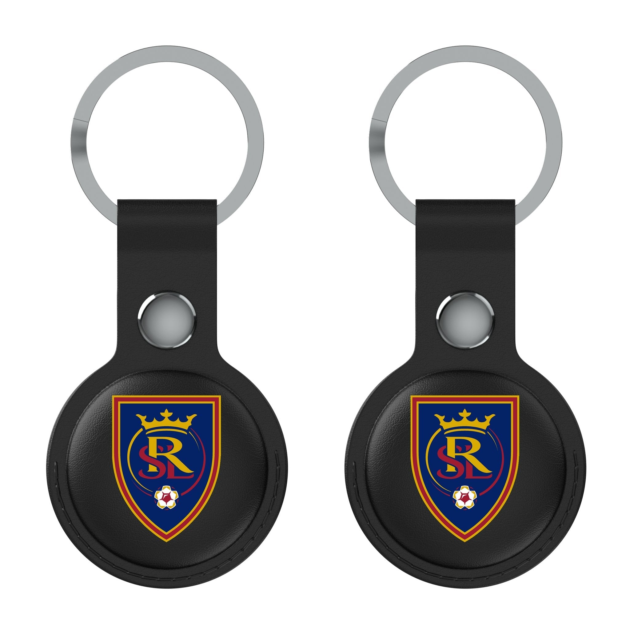 Real Salt Lake   Insignia Black Airtag Holder 2-Pack