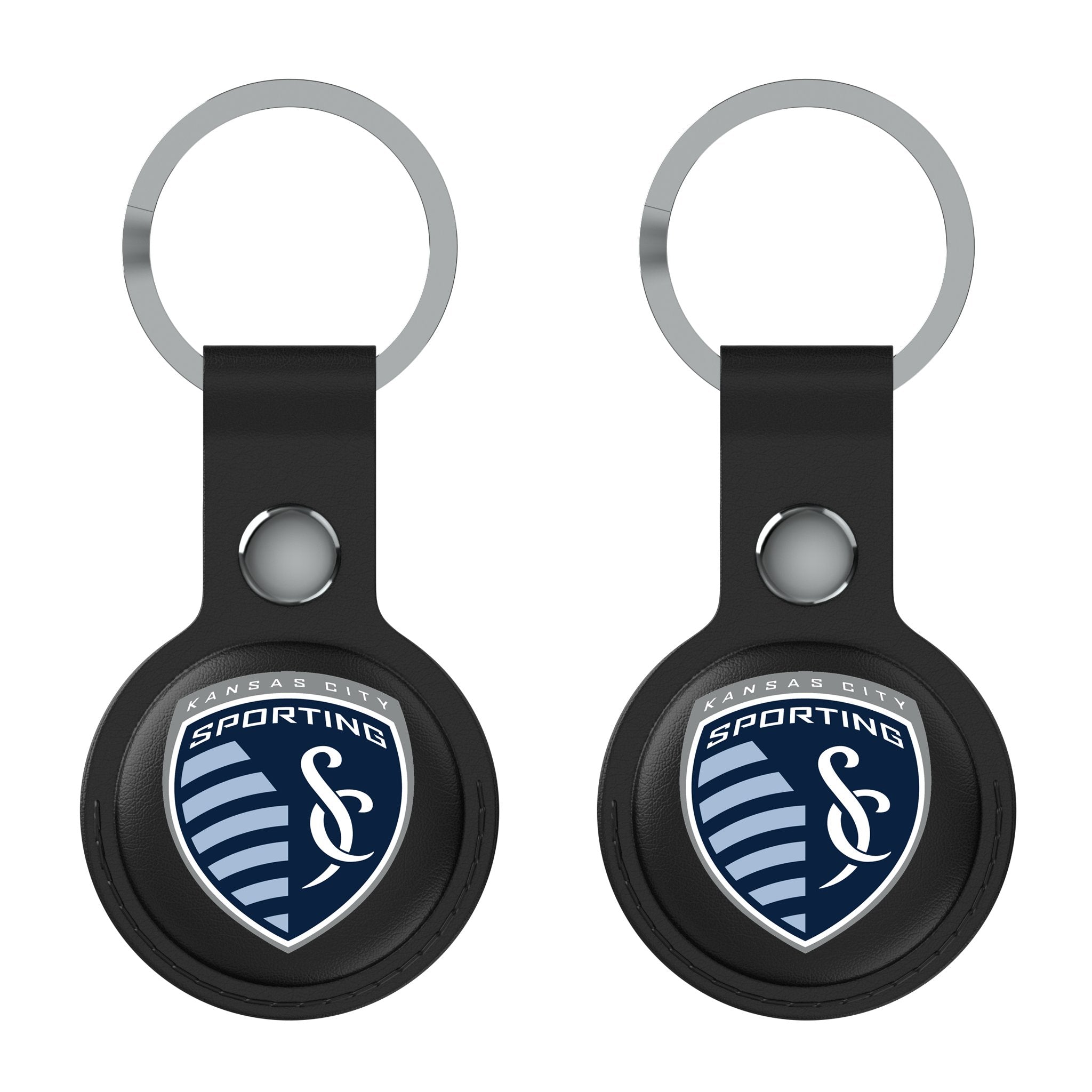 Sporting Kansas City   Insignia Black Airtag Holder 2-Pack