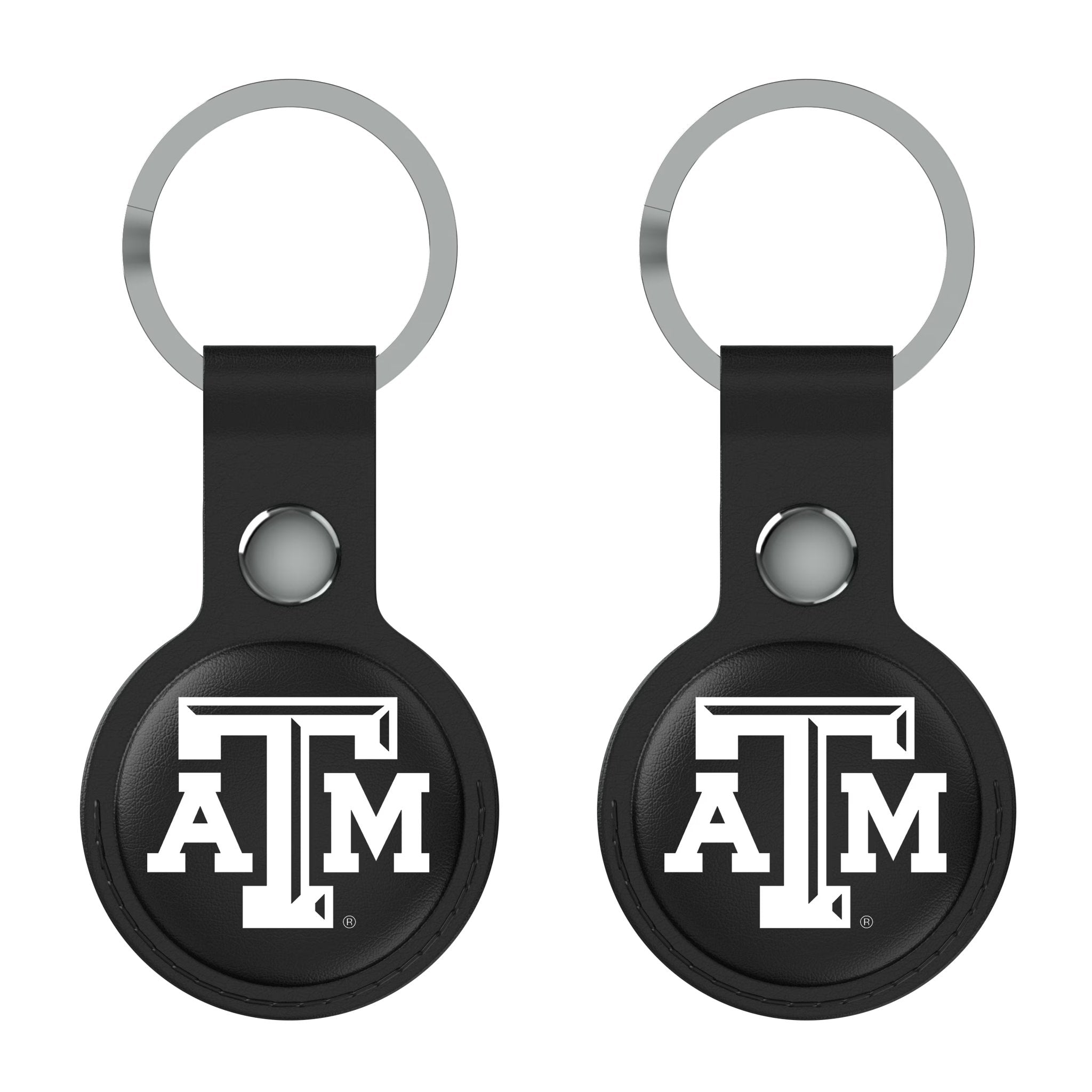 Texas A&M University Aggies Insignia Black Airtag Holder 2-Pack