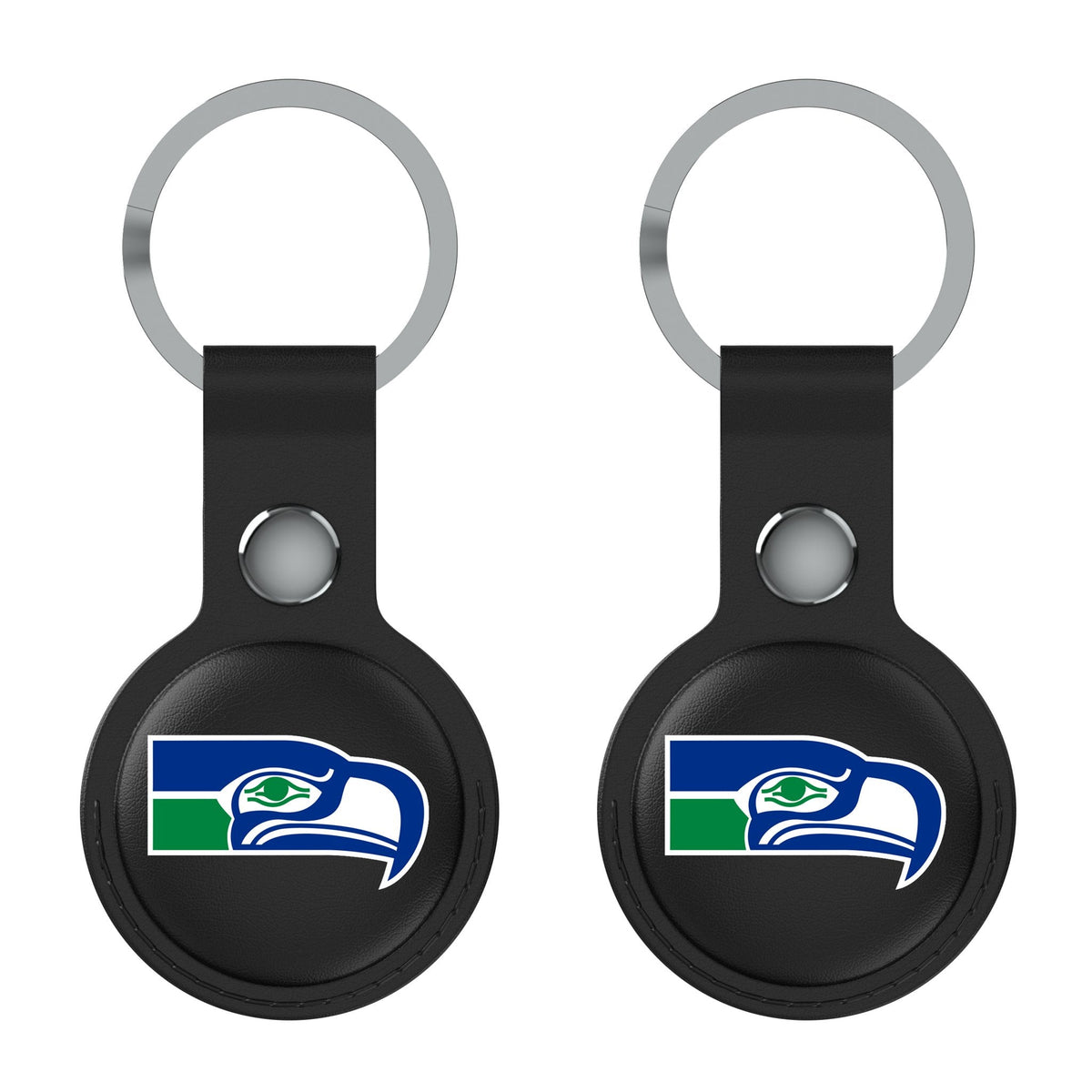 Seattle Seahawks Historic Collection Insignia Black Airtag Holder 2-Pack 2