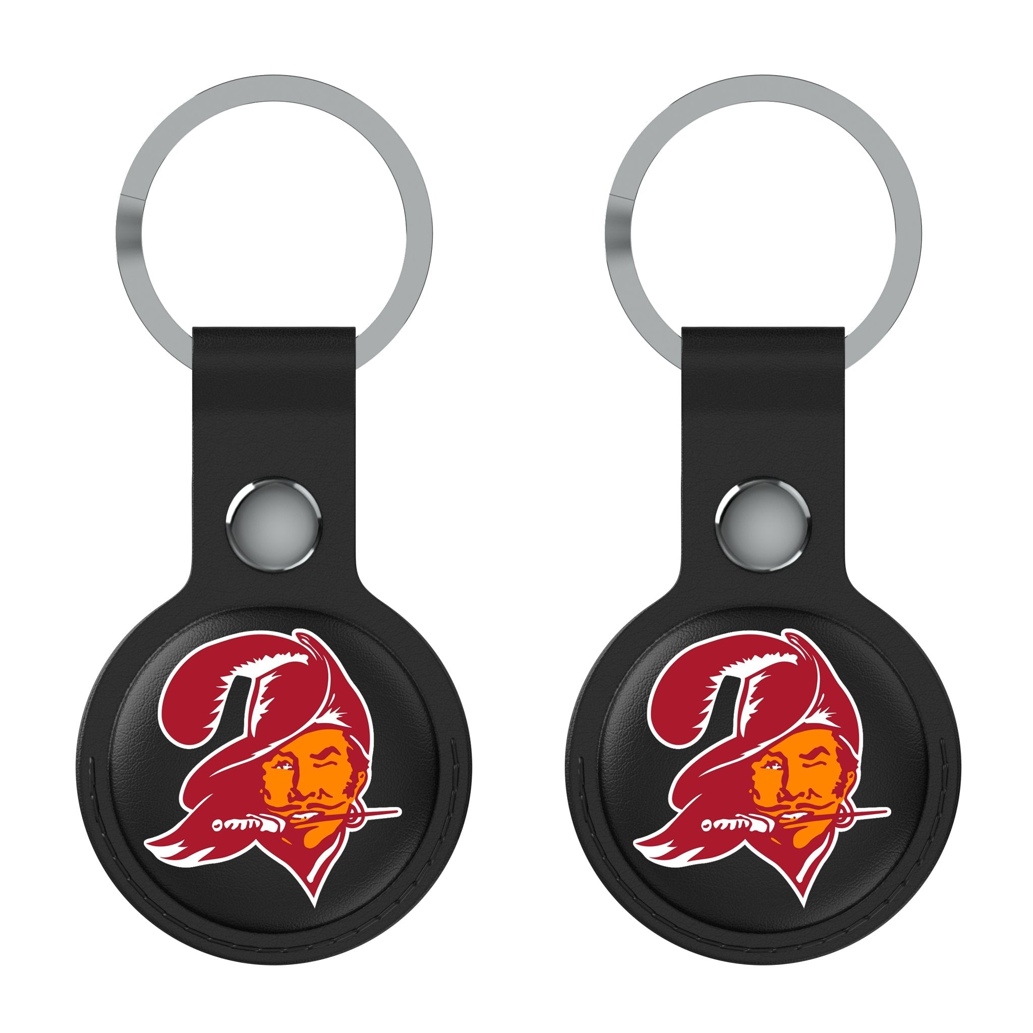 Tampa Bay Buccaneers Historic Collection Insignia Black Airtag Holder 2-Pack