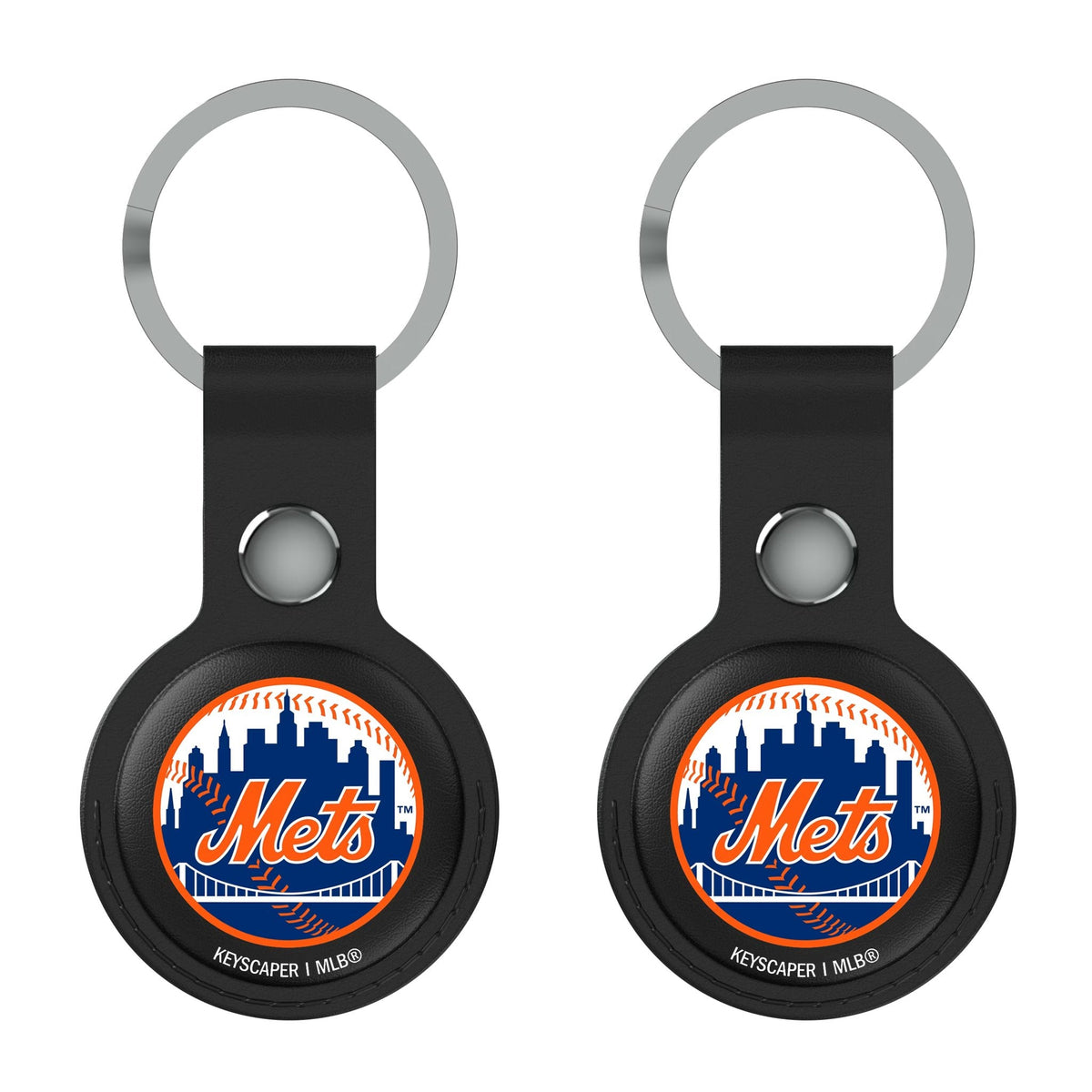 New York Mets Insignia Black Airtag Holder 2-Pack 2