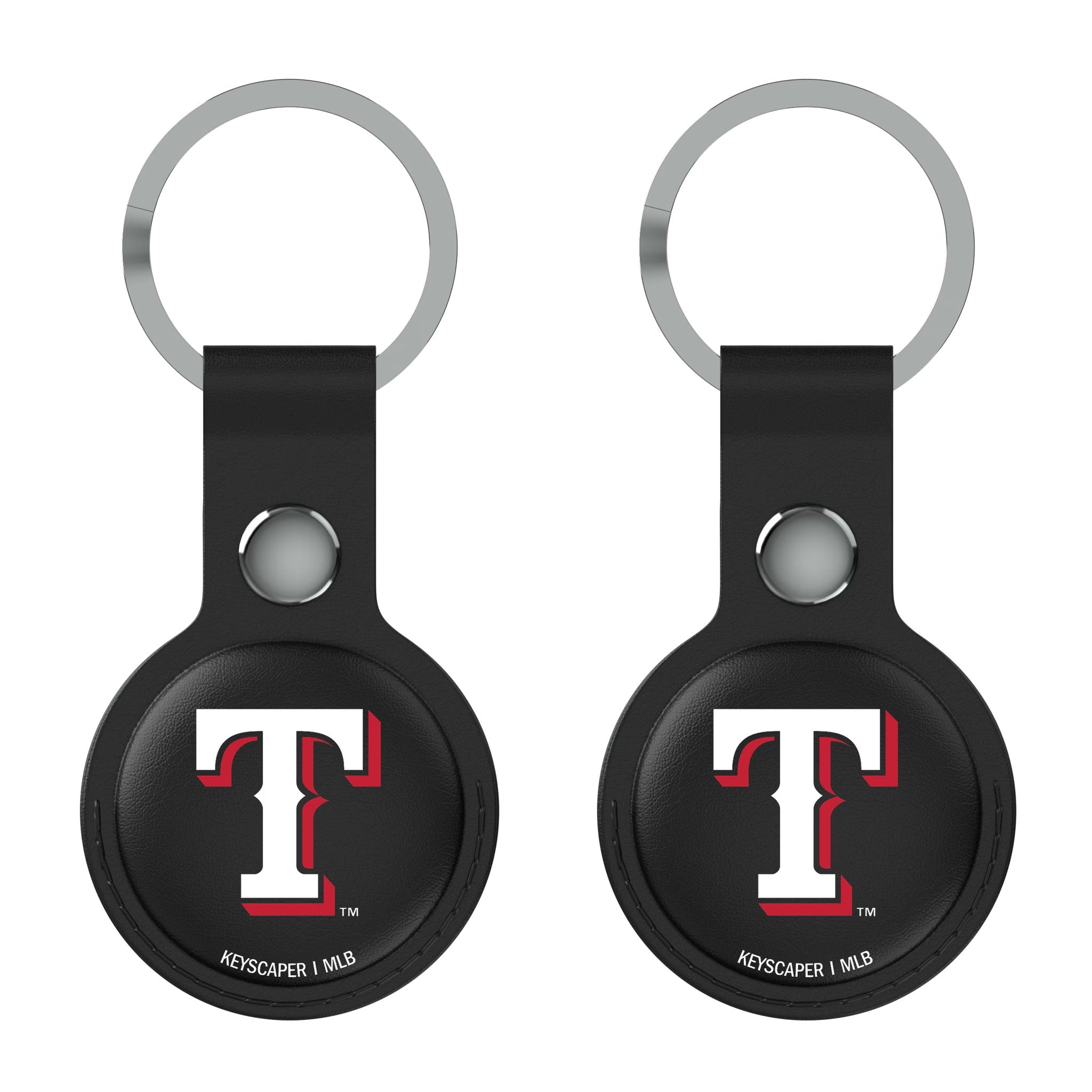 Texas Rangers Insignia Black Airtag Holder 2-Pack