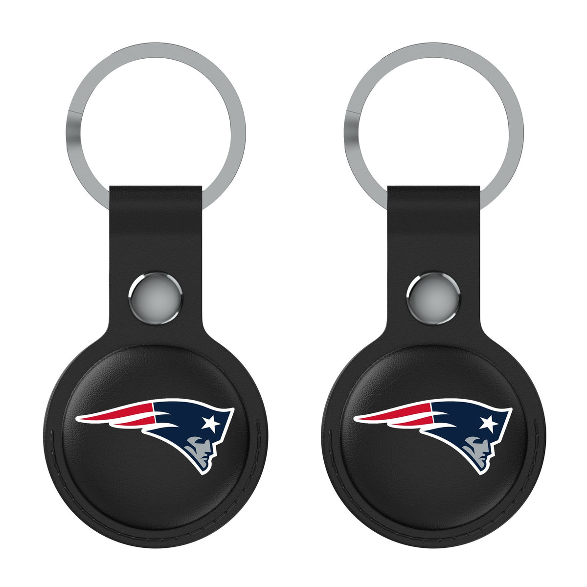 New England Patriots Insignia Black Airtag Holder 2-Pack 2