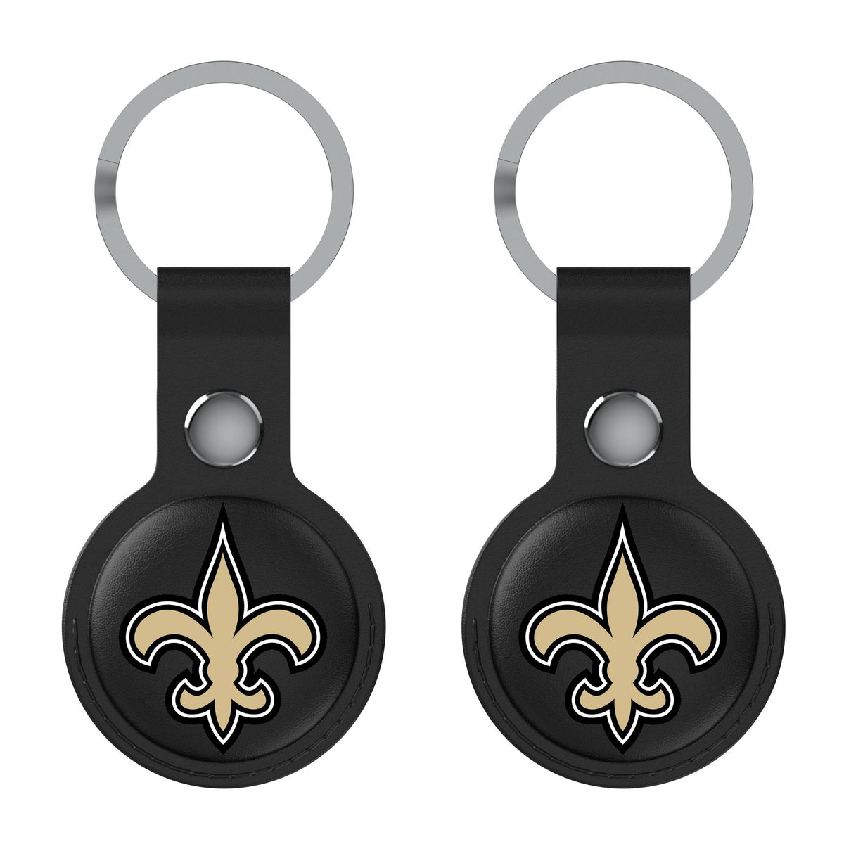 New Orleans Saints Insignia Black Airtag Holder 2-Pack 2