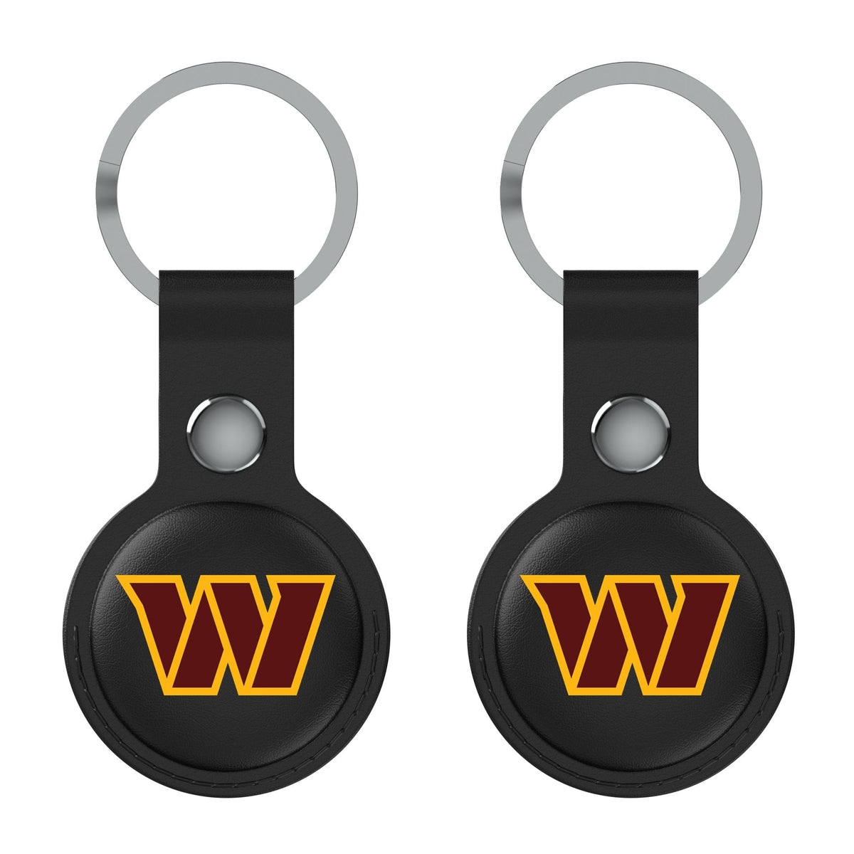 Washington Commanders Insignia Black Airtag Holder 2-Pack