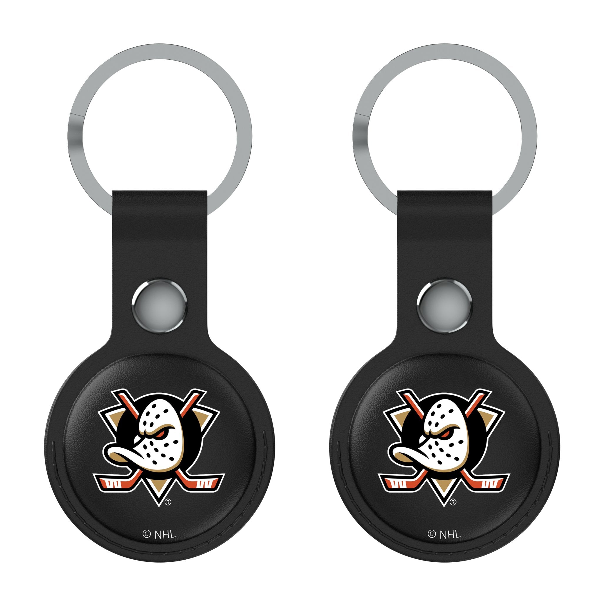 Anaheim Ducks Insignia Black Airtag Holder 2-Pack