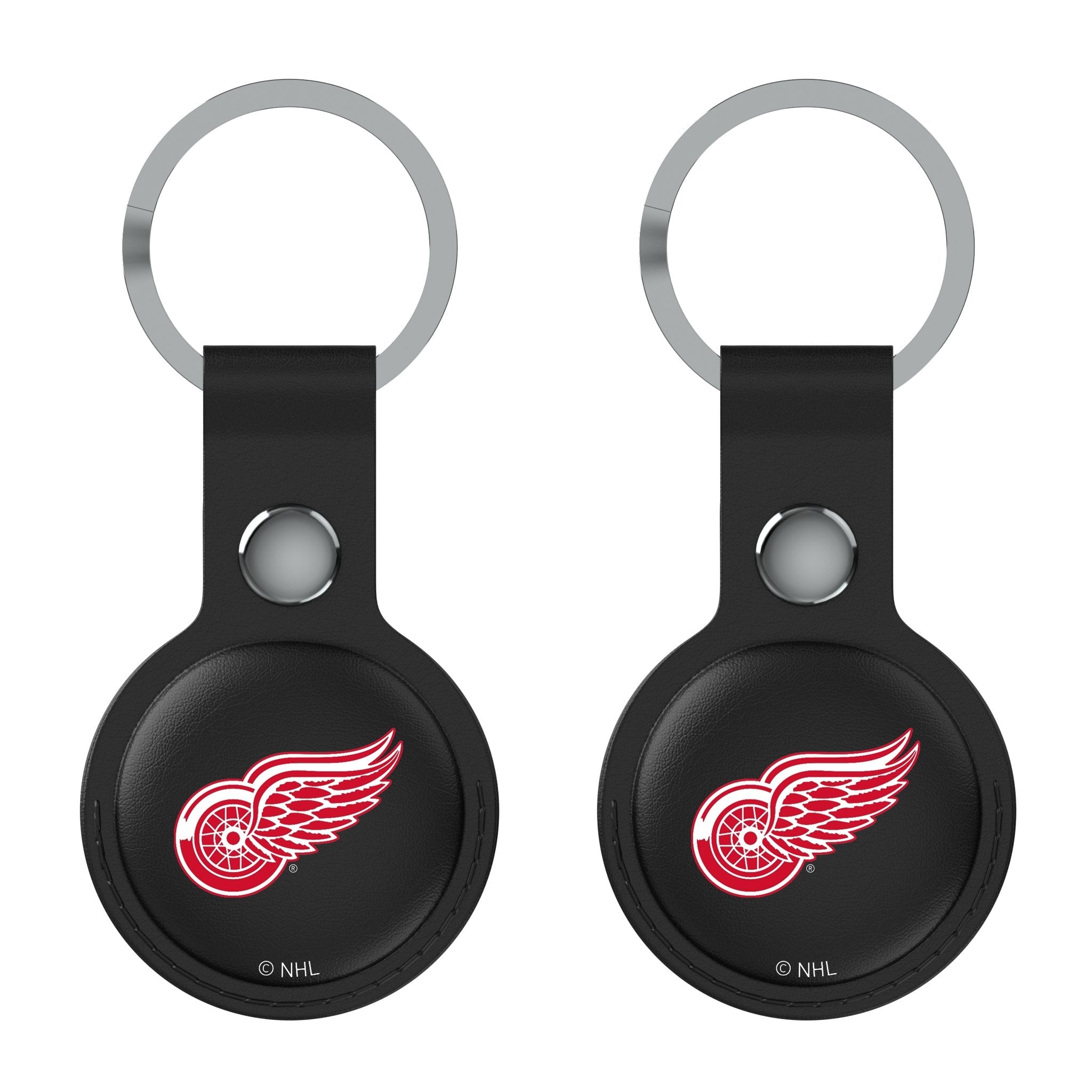 Detroit Red Wings Insignia Black Airtag Holder 2-Pack