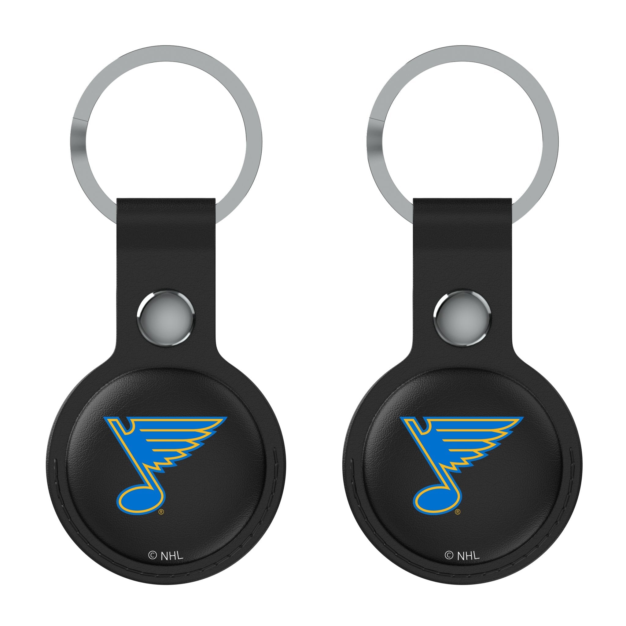 St. Louis Blues Insignia Black Airtag Holder 2-Pack