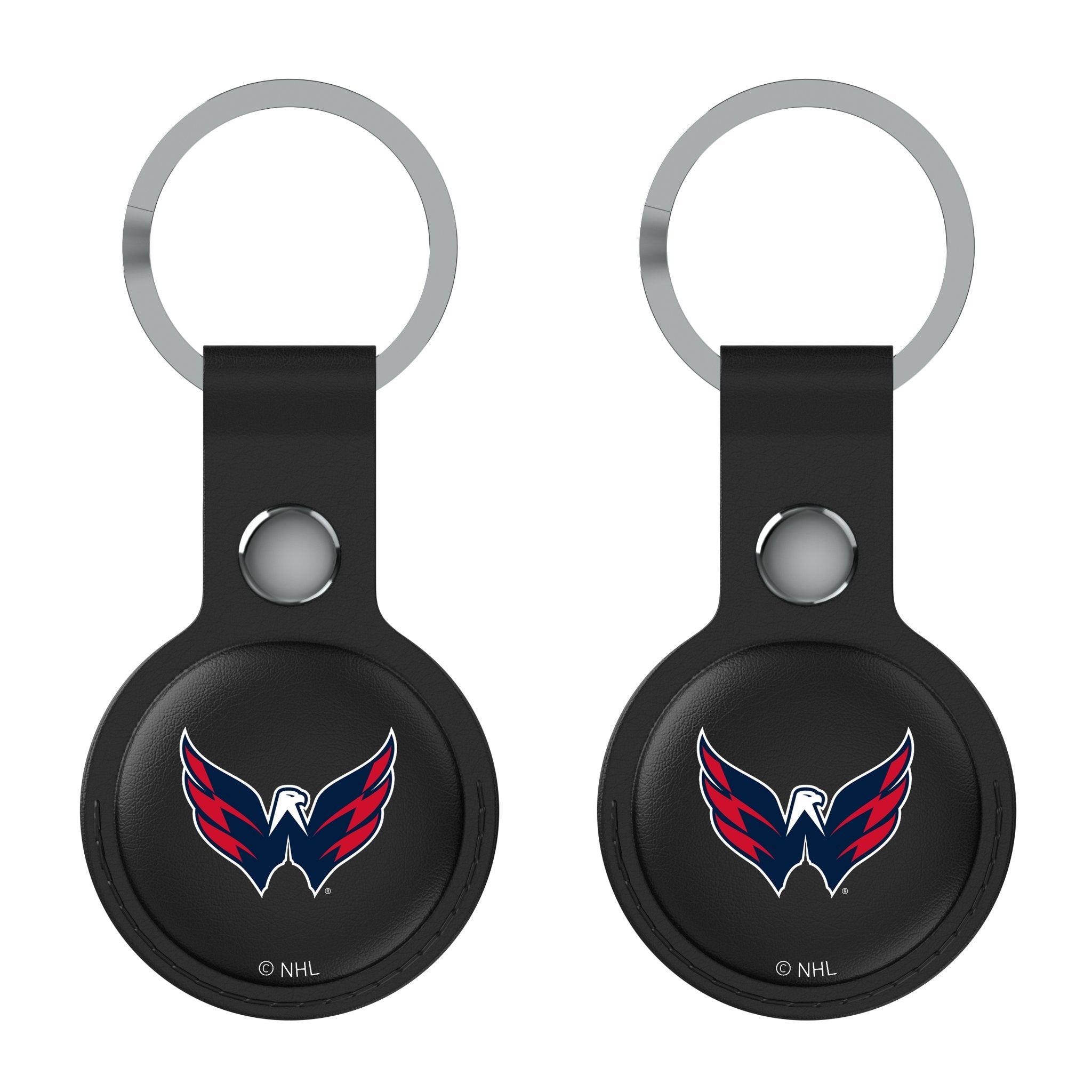 Washington Capitals Insignia Black Airtag Holder 2-Pack