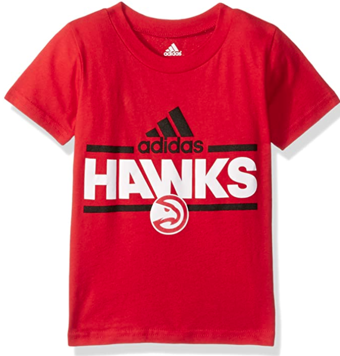 NBA Toddler Atlanta Hawks Mini Dassler Short Sleeve Tee-Red-3T 1