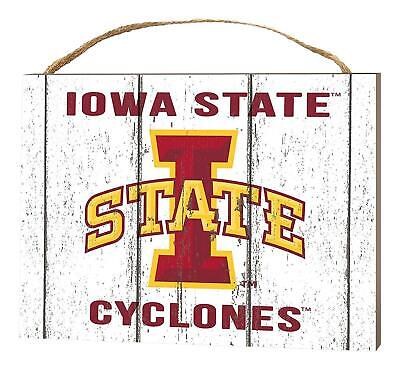 Iowa State Cyclones Weathered Logo Collage Plaque 3