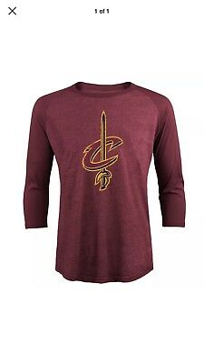 Majestic Threads NBA Cleveland Cavaliers Men's Premium Triblend Raglan Shirt 3