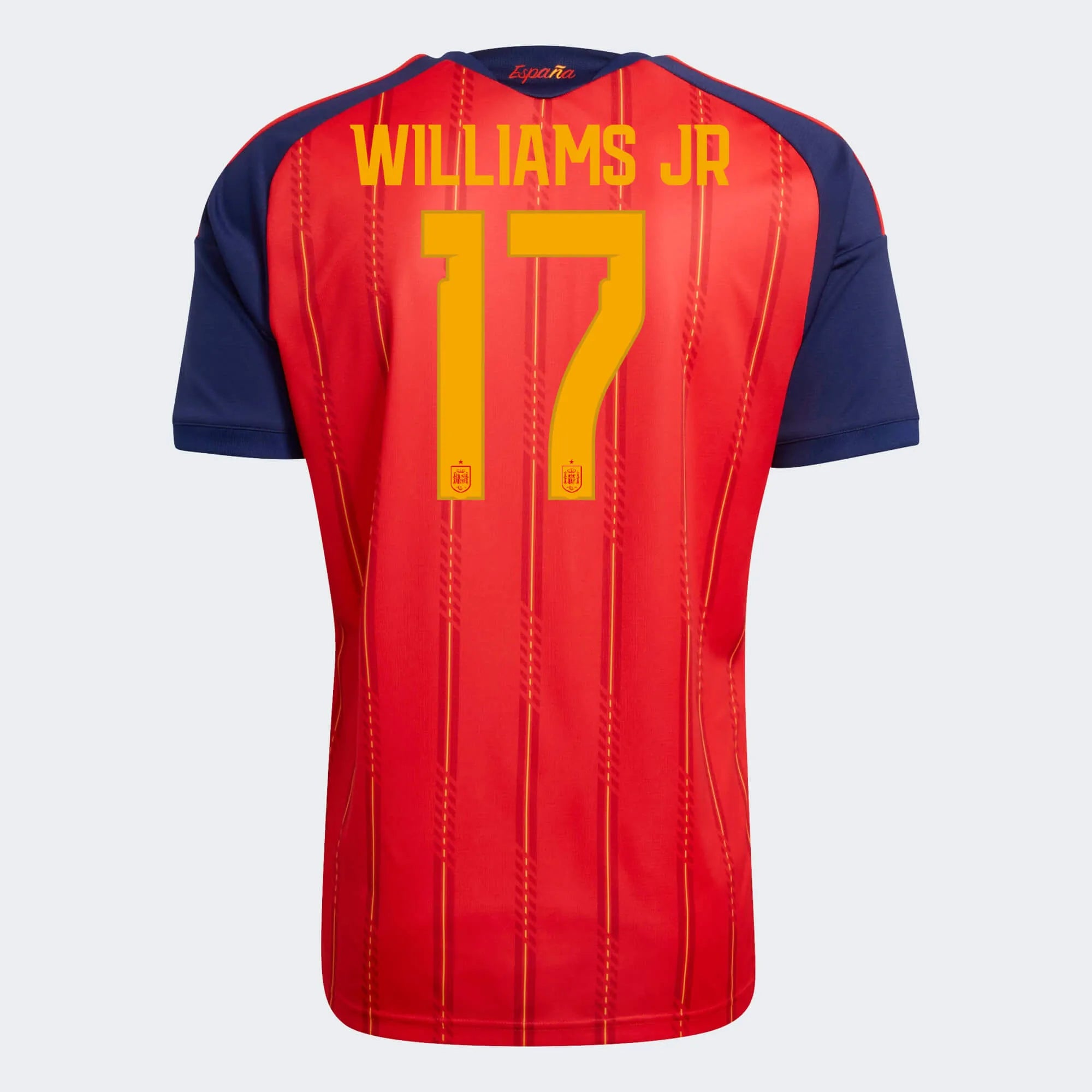 adidas 2026 Spain Men's Authentic Home Soccer Jersey 16