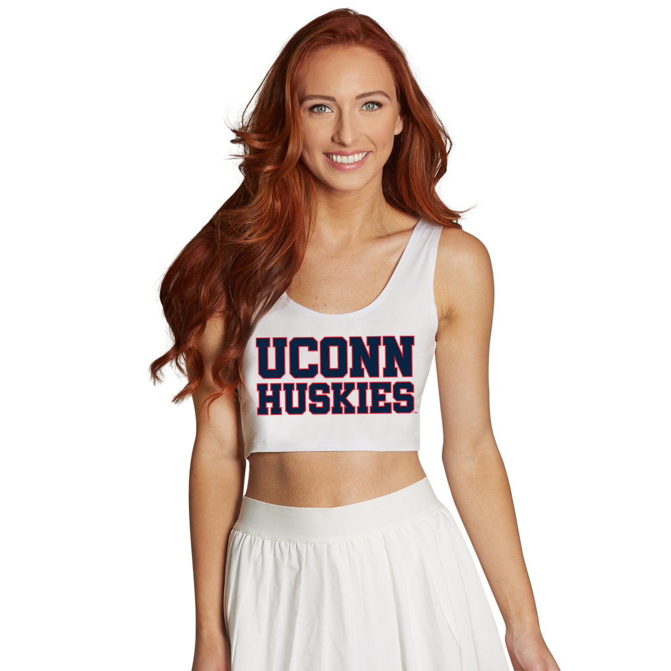 UConn Block Crop Tank Top | lojobands