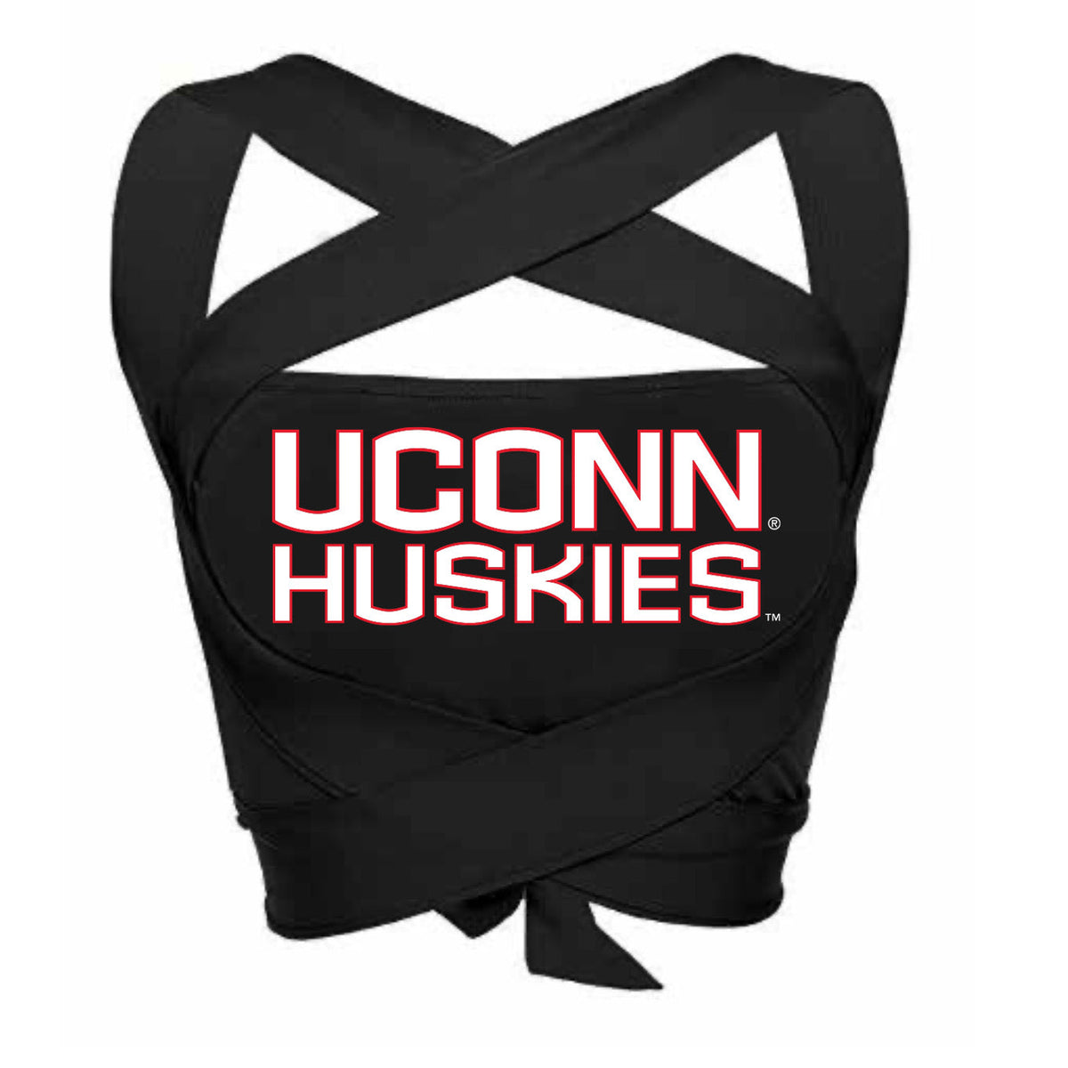 UConn Black Multi Way Bandeau Top | lojobands 5