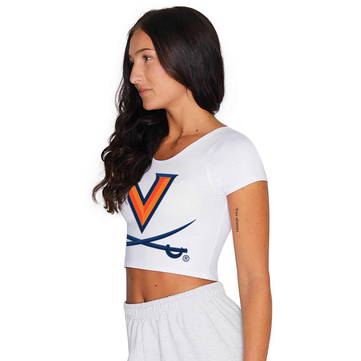 Virginia Cavaliers White Babydoll Tee | lojobands 3