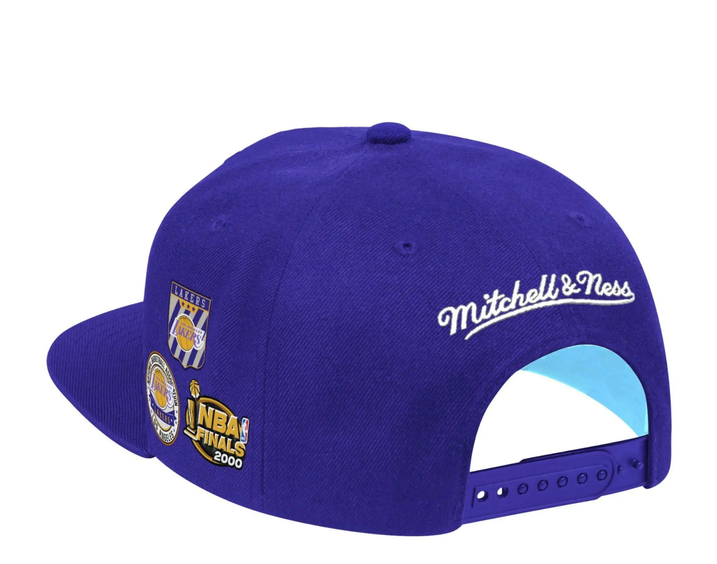 Mitchell & Ness Los Angeles Lakers HWC Finals Men Snapback Hat Purple/Blue 2