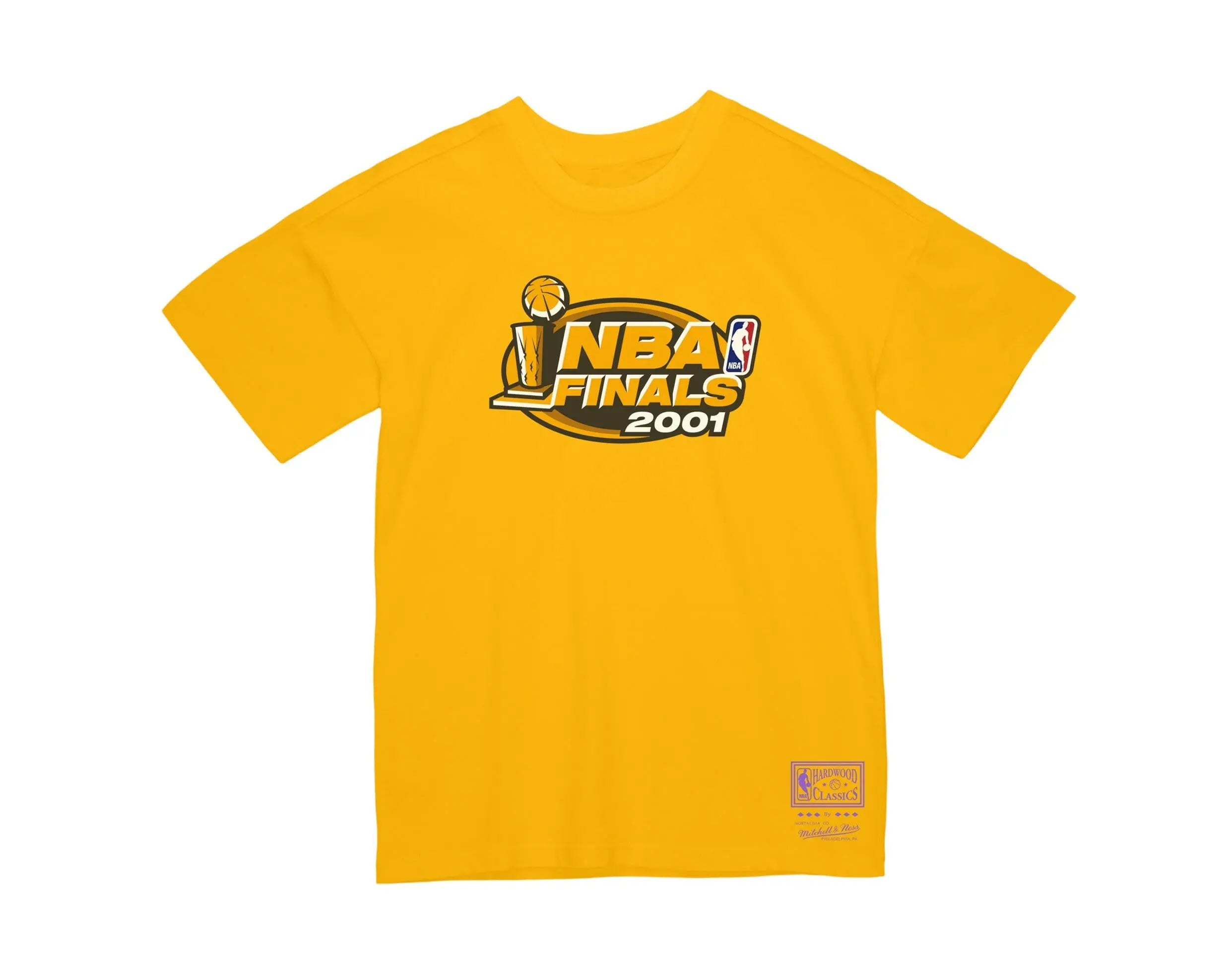 Mitchell & Ness Los Angeles Lakers QS 2001 Finals Men T-Shirt Yellow 1