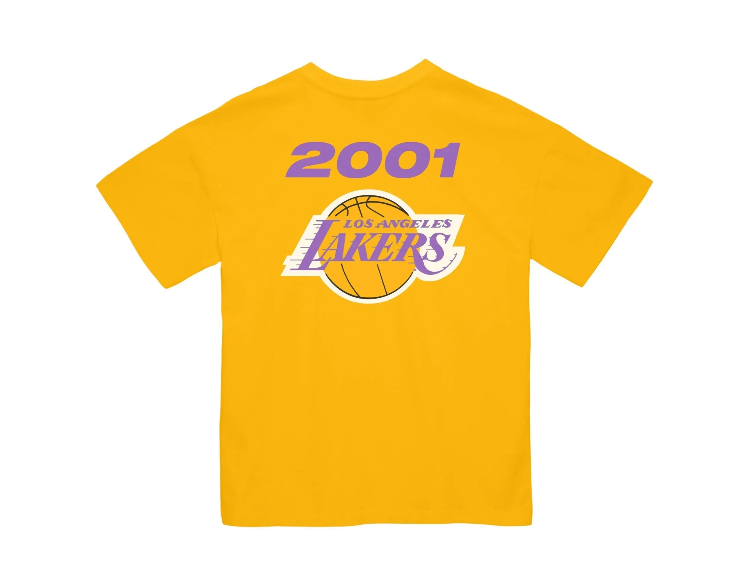 Mitchell & Ness Los Angeles Lakers QS 2001 Finals Men T-Shirt Yellow 2