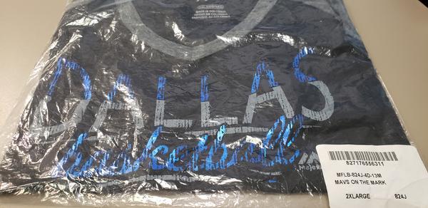 NBA Dallas Mavericks Womens On The Mark 1/2 Sleeve V-Neck Tee, Size XXL 4
