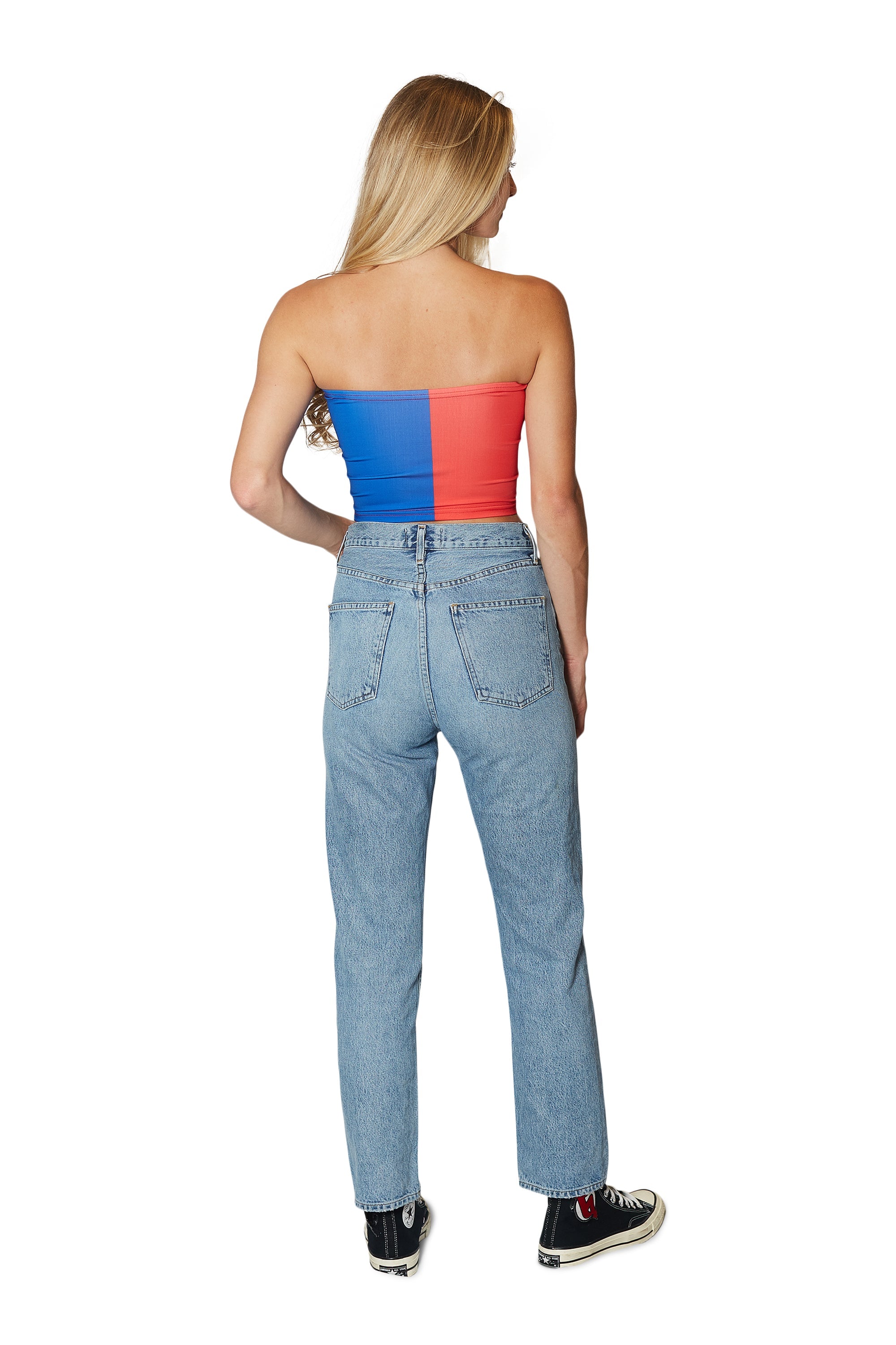 SMU Mustangs Two Tone Tube Top | lojobands 4