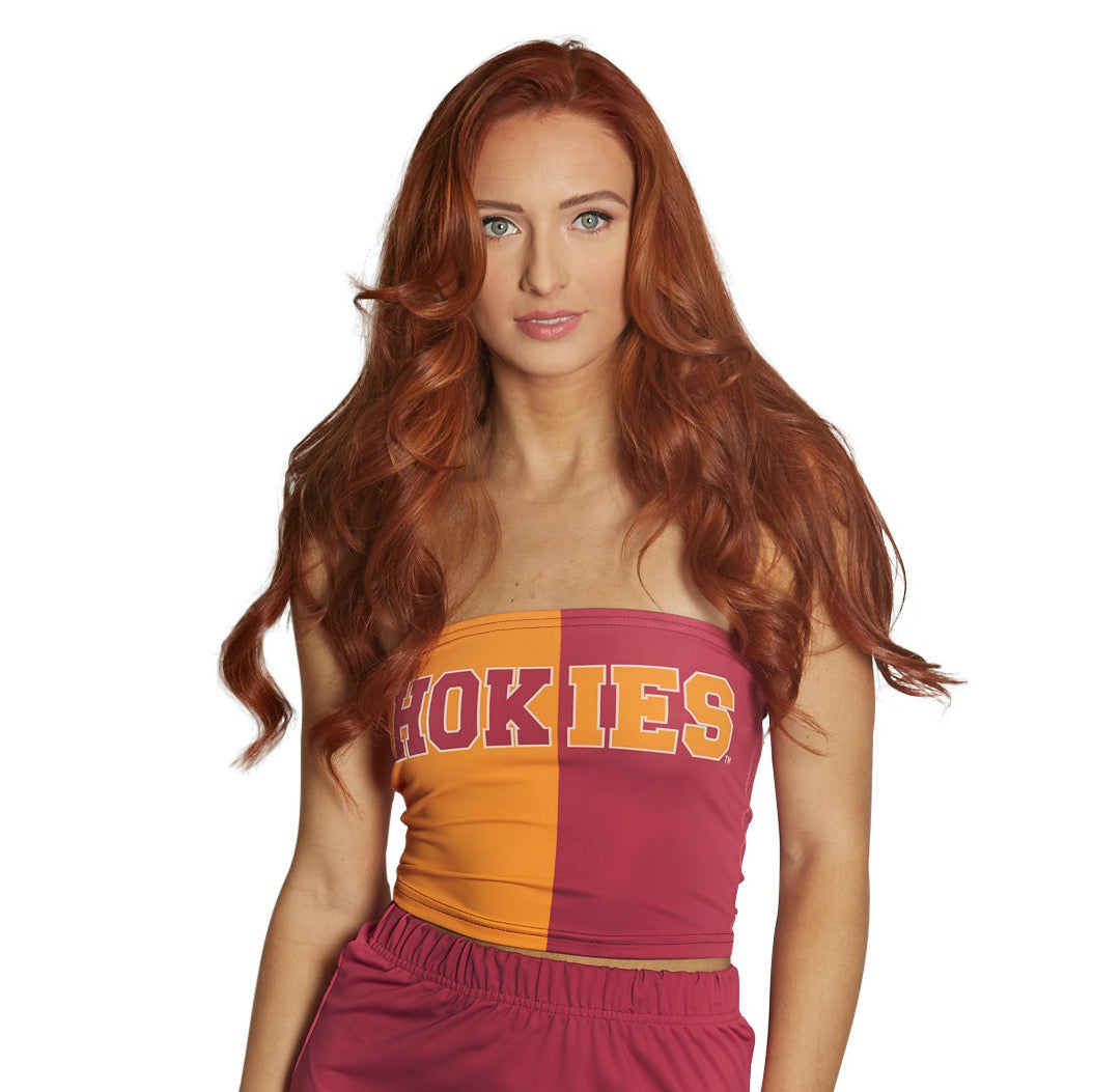 Virginia Tech Hokies Two Tone Tube Top | lojobands