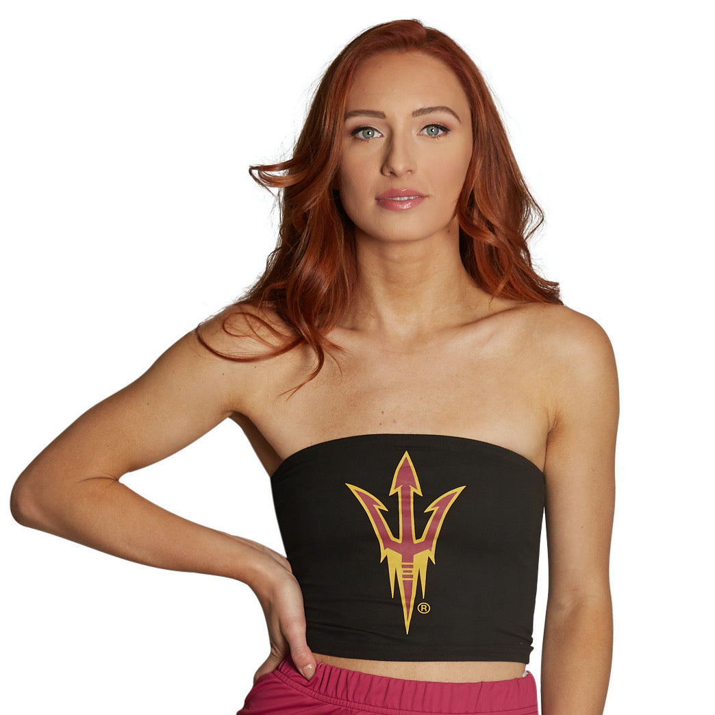 Arizona State ASU Black Tube Top | lojobands