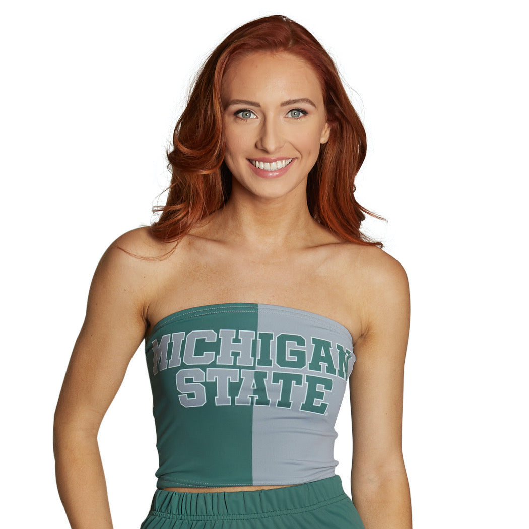 Michigan State Two Tone Tube Top | lojobands
