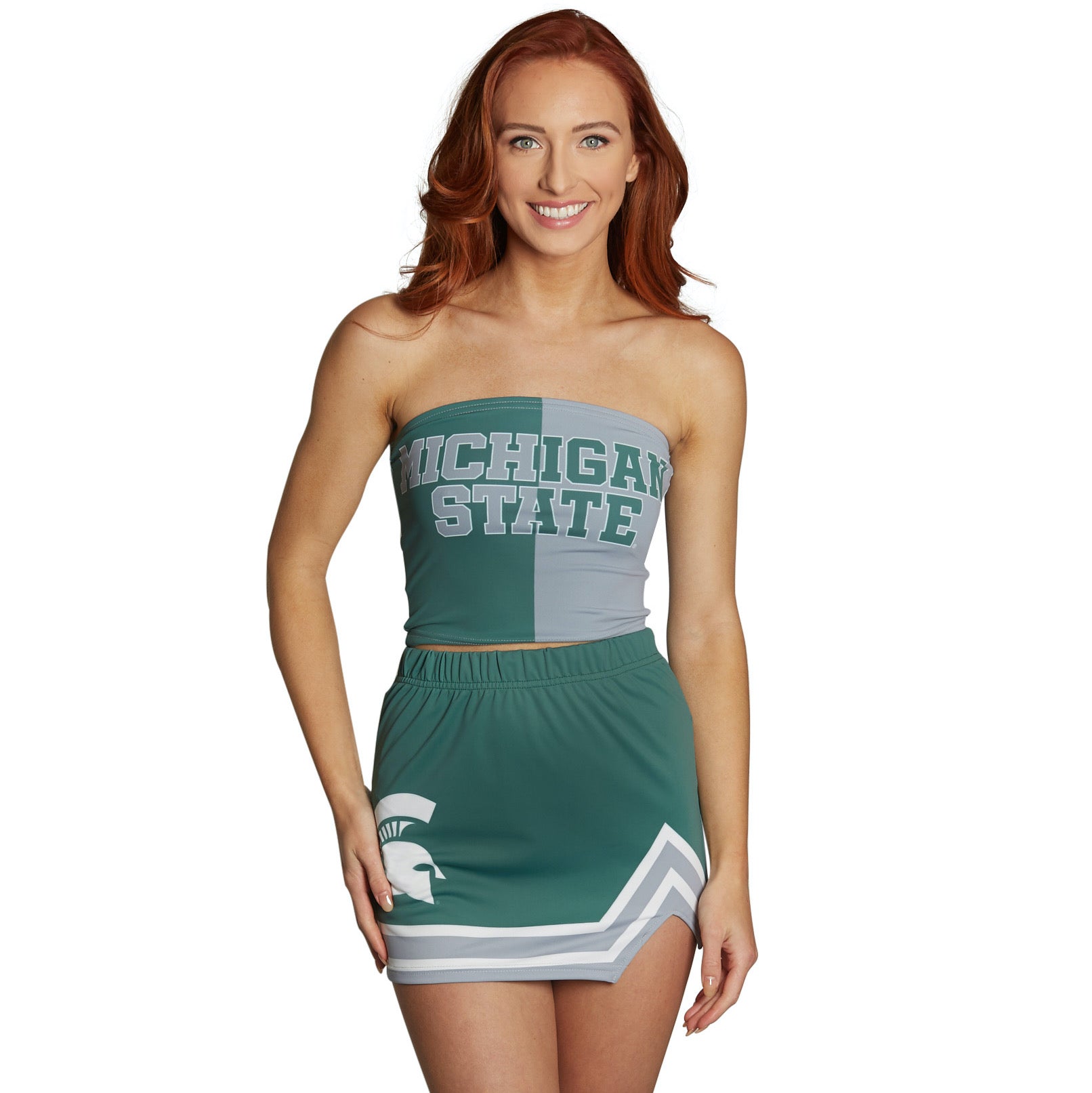 Michigan State Two Tone Tube Top | lojobands 3
