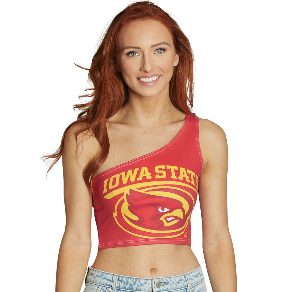 Iowa State Red One Shoulder Top | lojobands