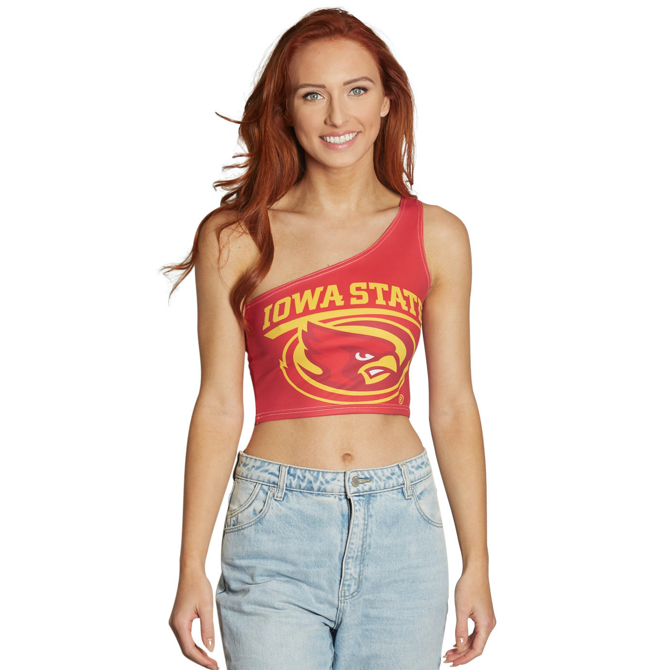 Iowa State Red One Shoulder Top | lojobands 4