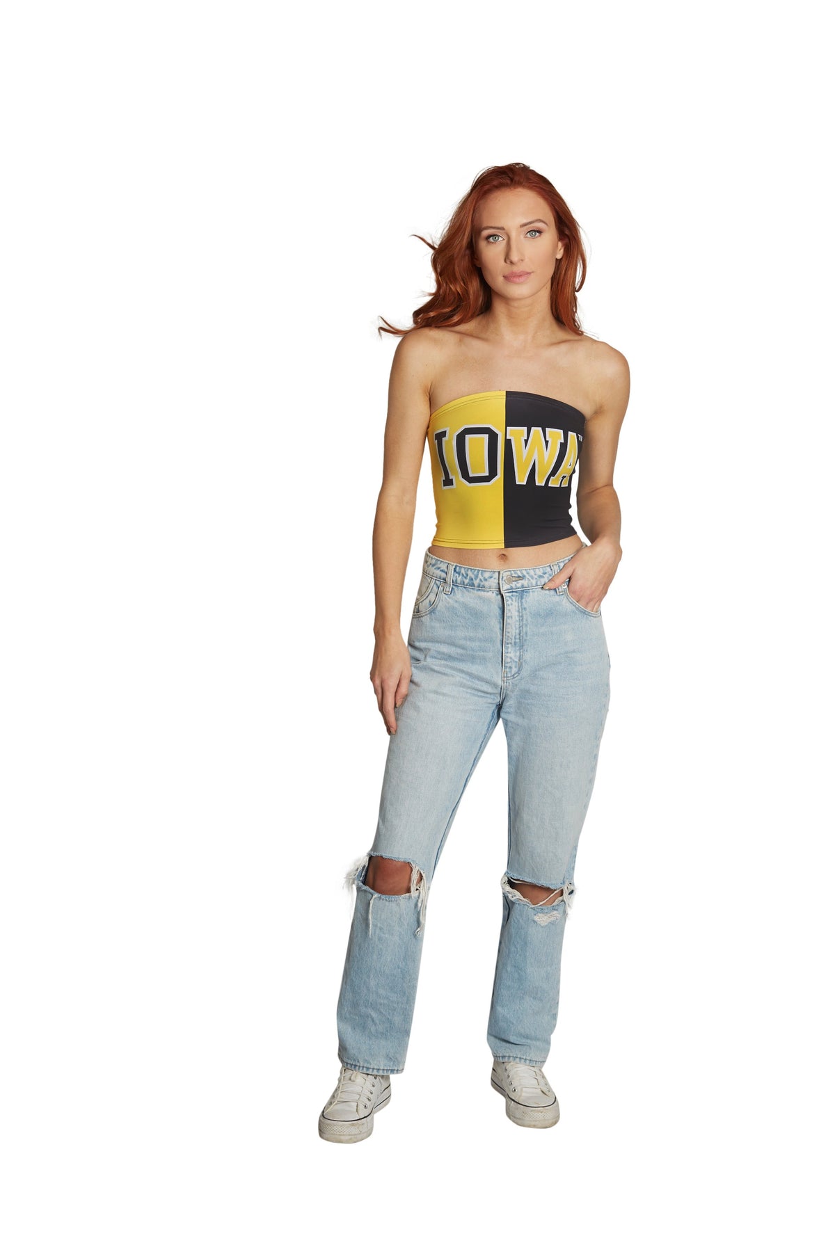 Iowa Hawkeyes Two Tone Tube Top | lojobands 6