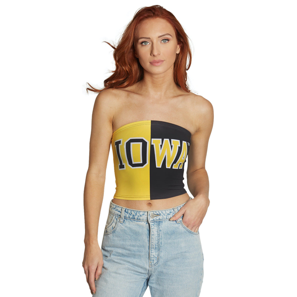 Iowa Hawkeyes Two Tone Tube Top | lojobands 4