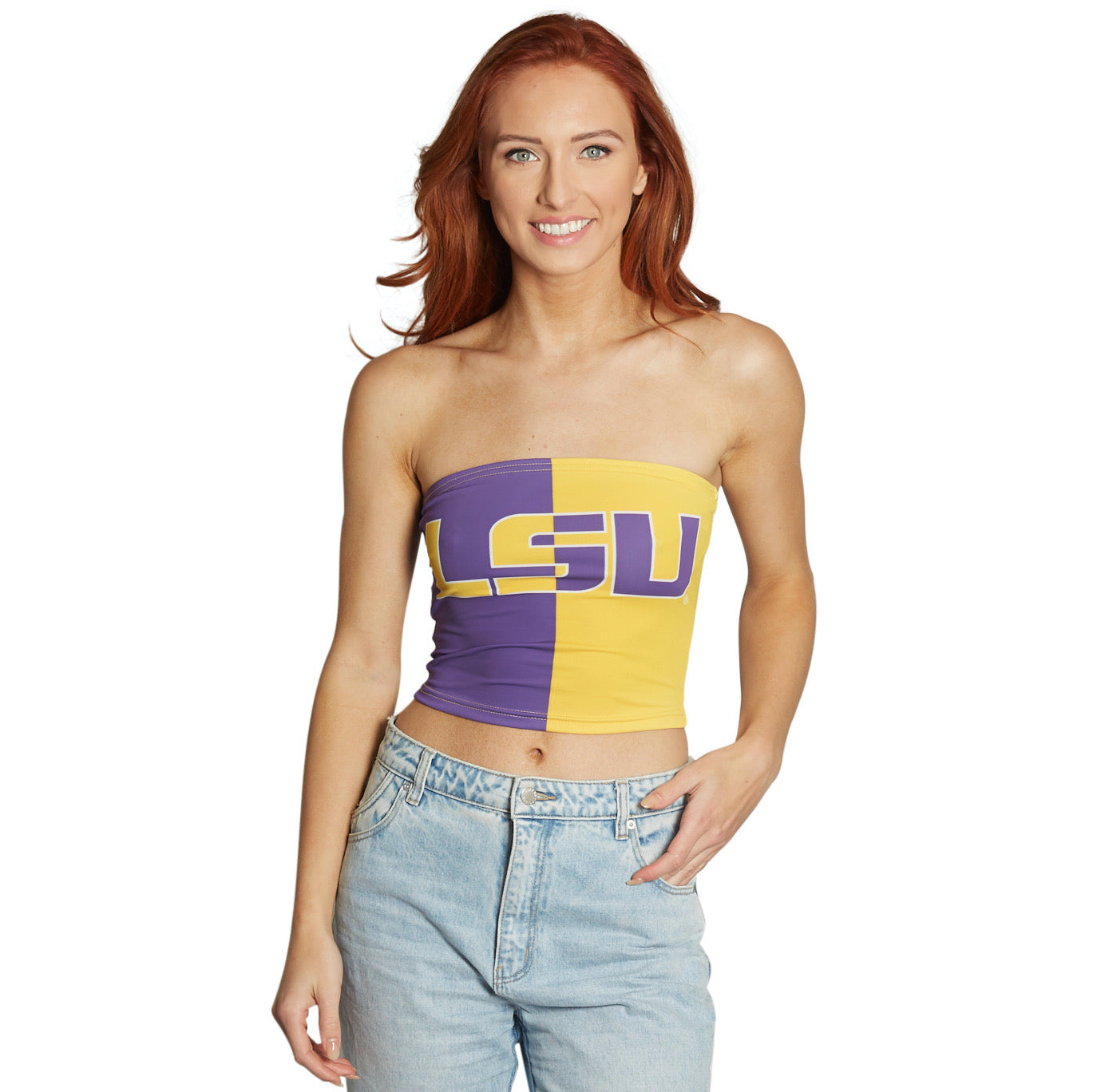 LSU Two Tone Tube Top 6