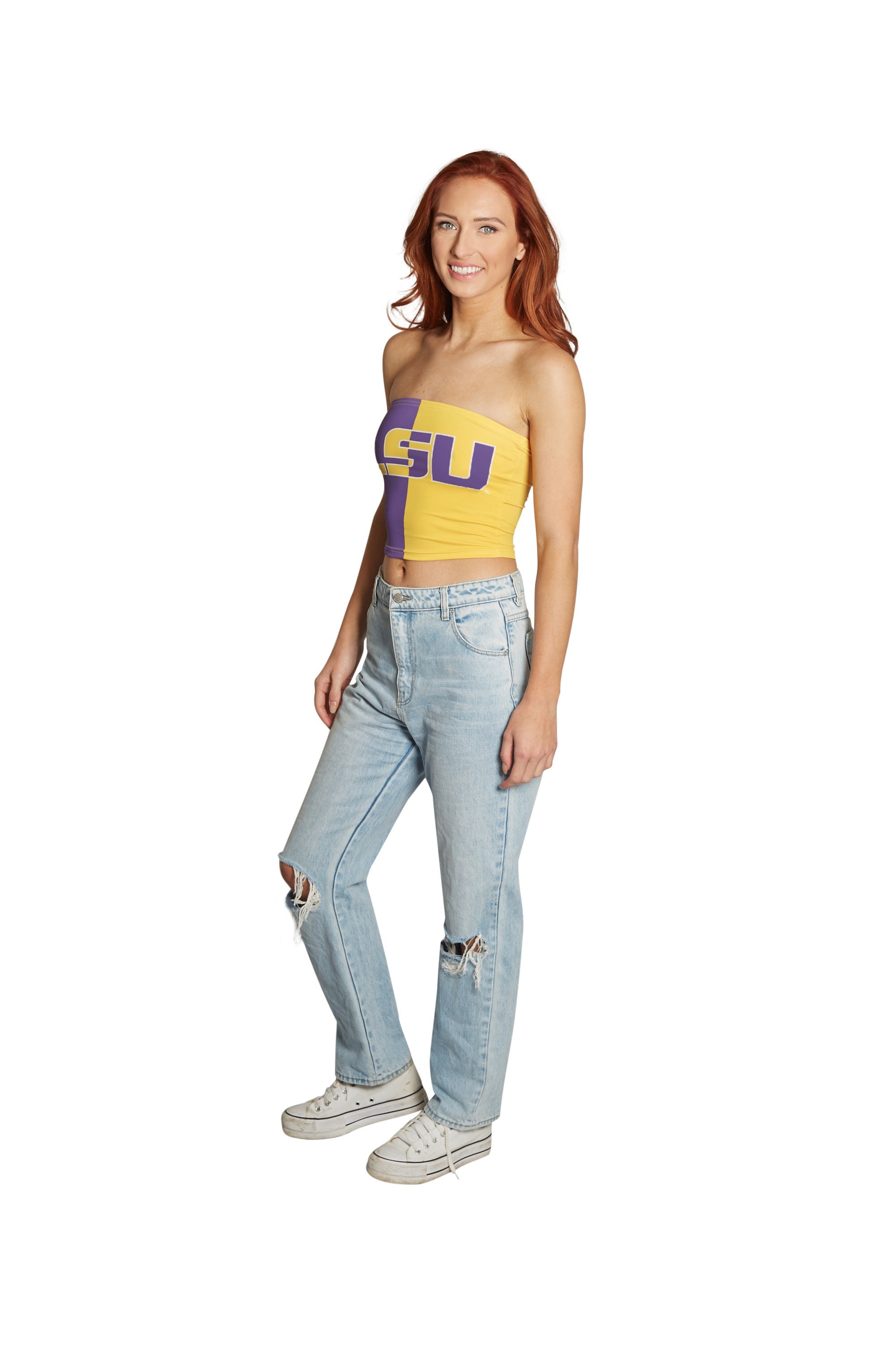 LSU Two Tone Tube Top 5