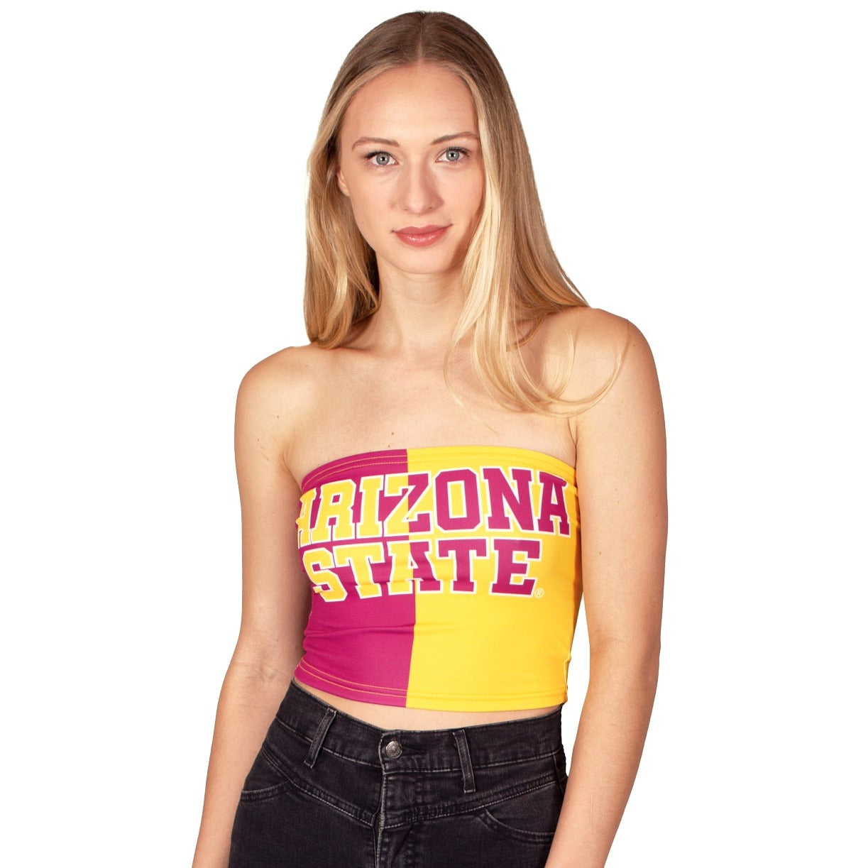 Arizona State ASU Two Tone Tube Top | lojobands