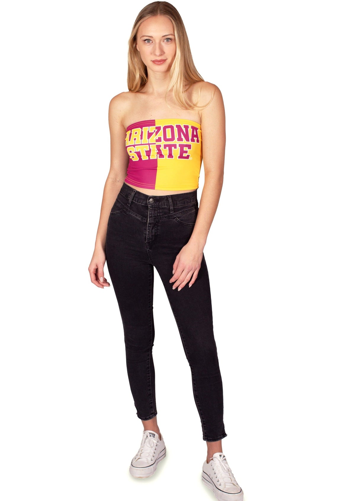 Arizona State ASU Two Tone Tube Top | lojobands 4