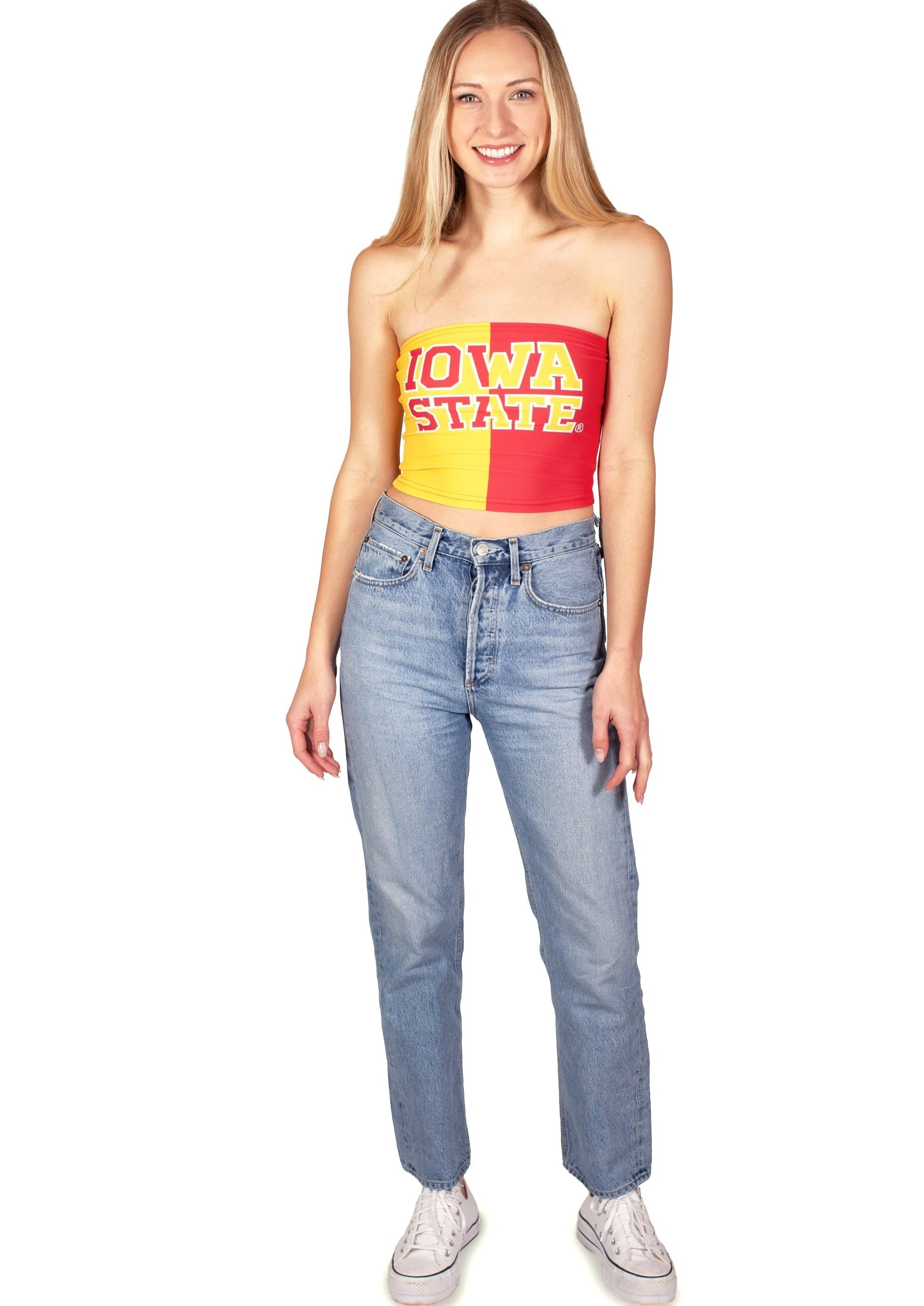 Iowa State Cyclones Two Tone Tube Top | lojobands 4